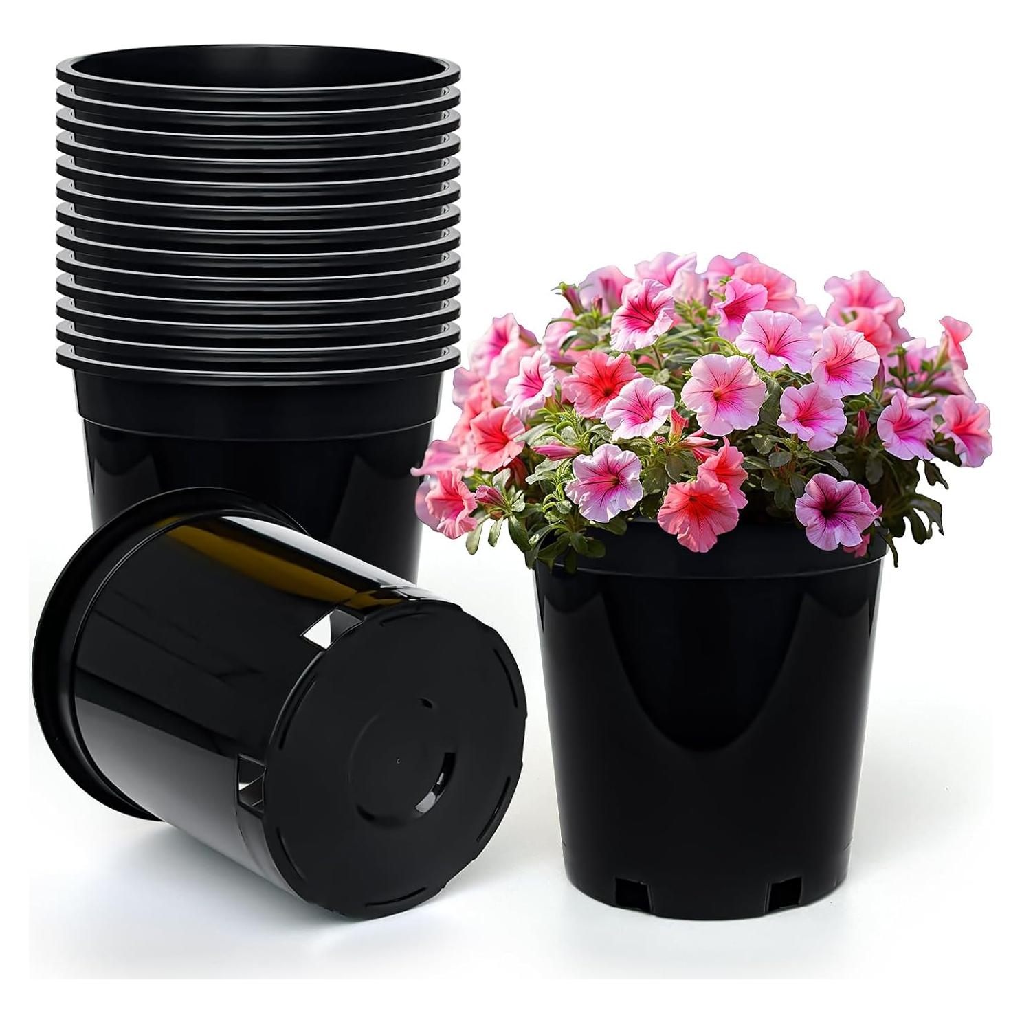 Macetas de Plástico RooTrimmer 7.5" 1.5 Galones Paquete 15