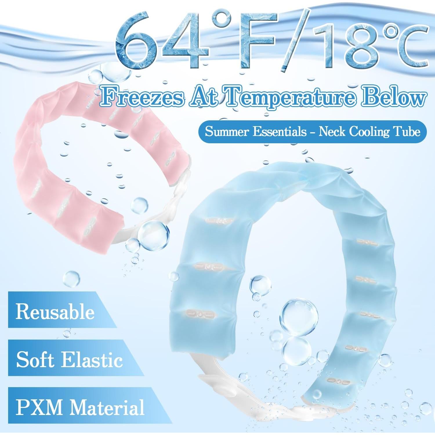 Tubo Refrigerante de Cuello MOSOKI Azul Reutilizable 18°C 1 Paquete