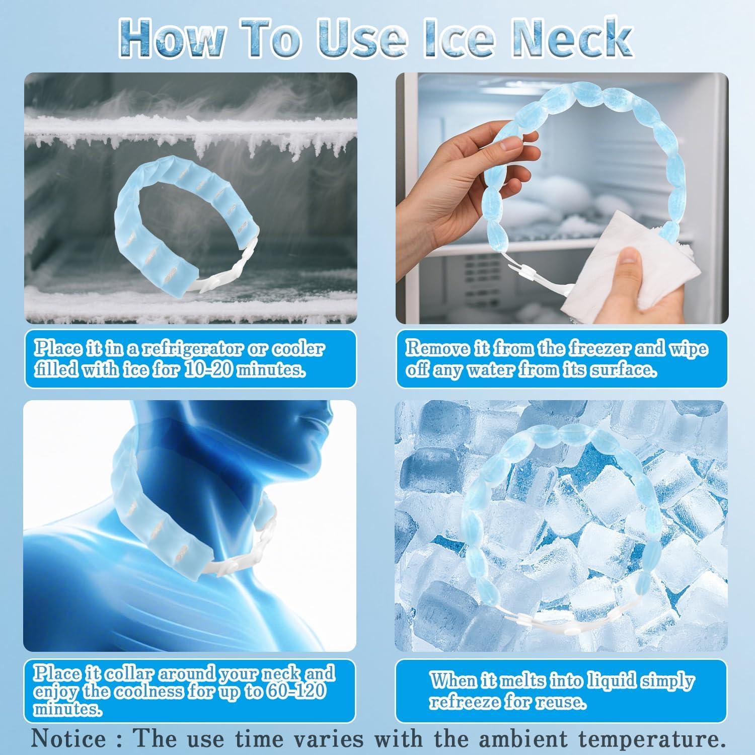 Tubo Refrigerante de Cuello MOSOKI Azul Reutilizable 18°C 1 Paquete