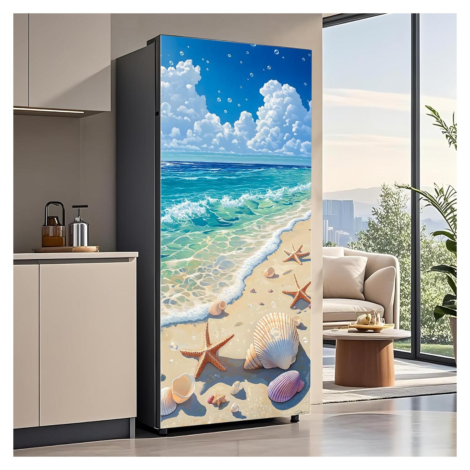 Juego de Calcomanías de Vinilo AOHMPT para Refrigerador 82x199 cm