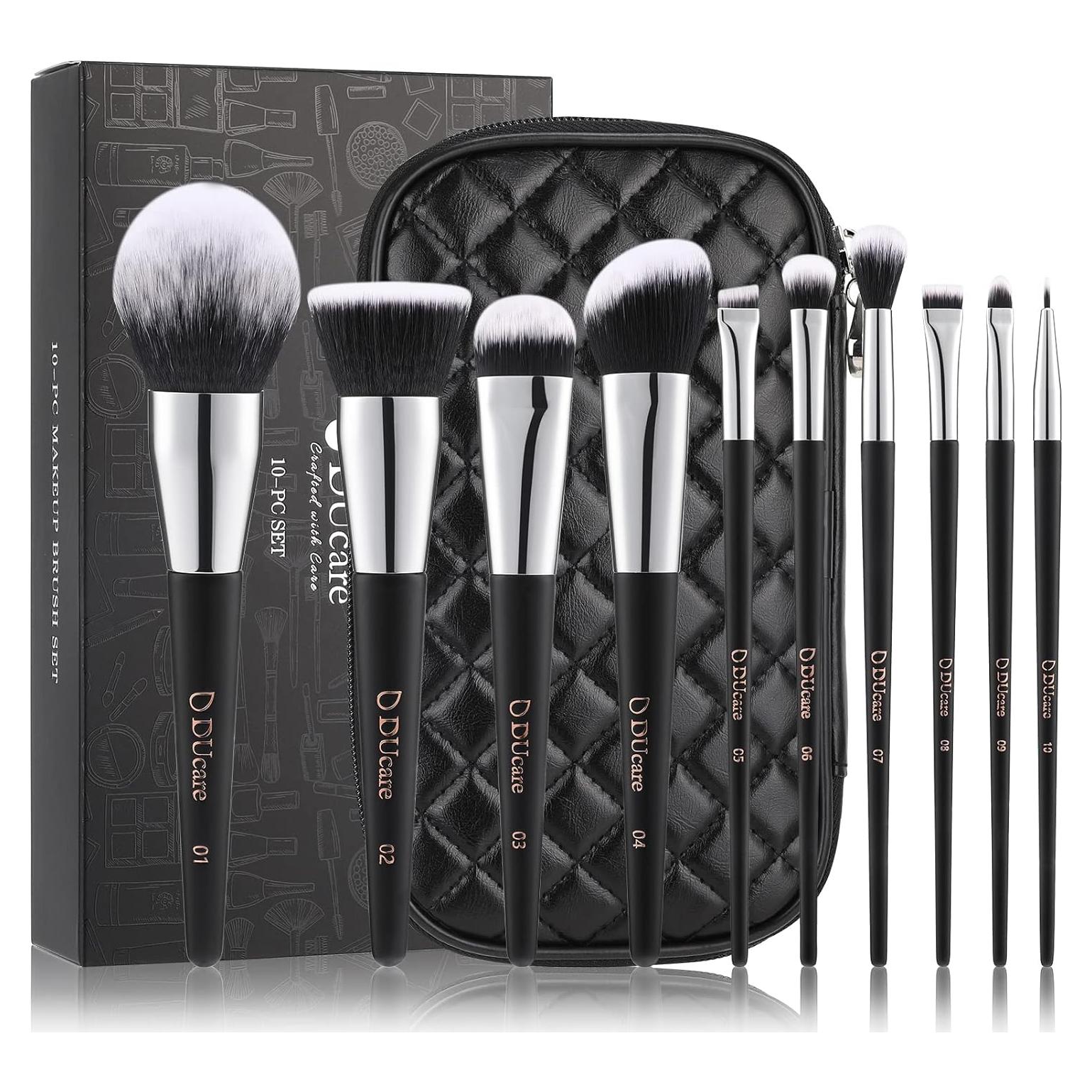 Conjunto de Brochas de Maquillaje DUcare 10 Piezas Veganas