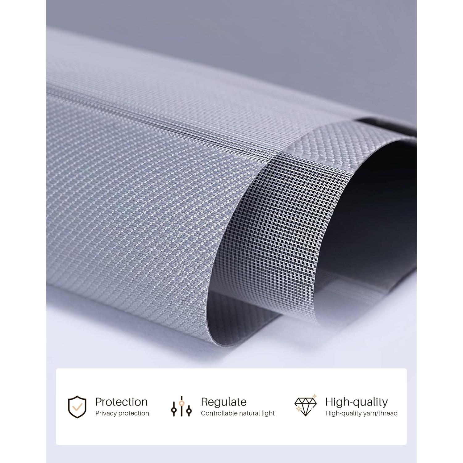 Persianas Zebra Motorizadas JaeJaes 50.8x182.88 cm Gris