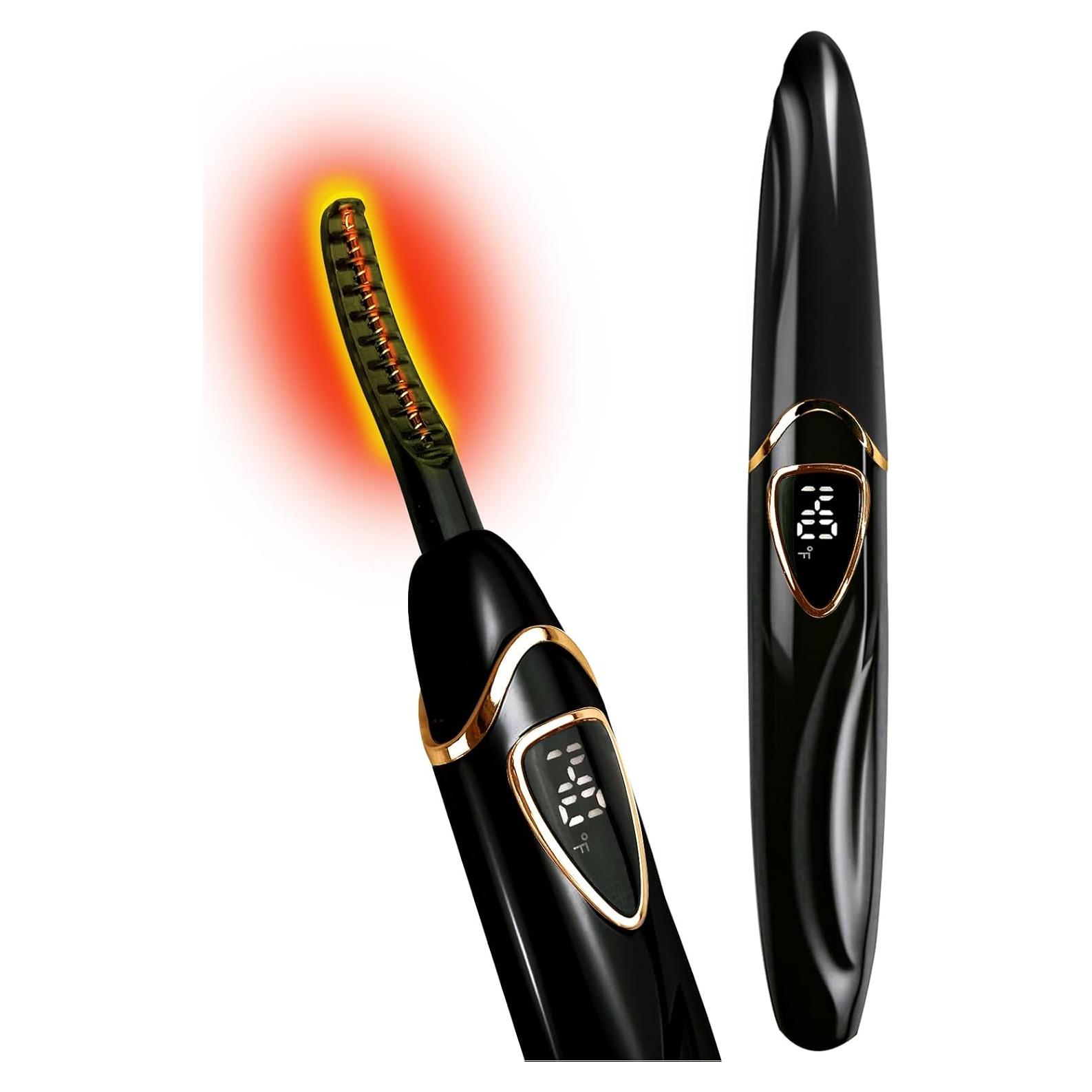 Rizador de Pestañas Calentado Tehoi S600 - Negro y Oro