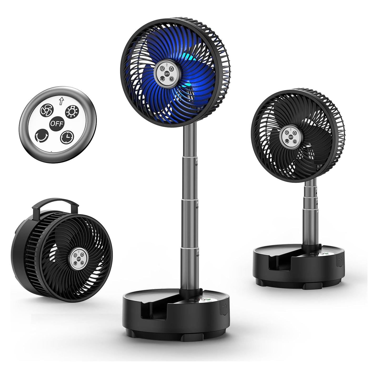 Ventilador Portátil Socool 20000mAh 8 Pulgadas Oscilante LED