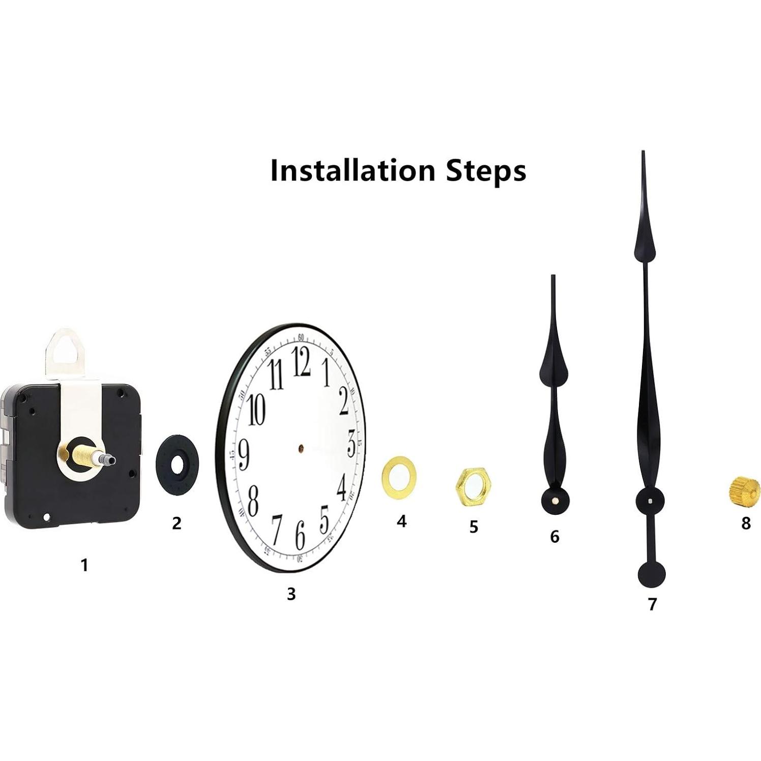 Movimiento de Reloj TIKROUND Alto Torque Eje Largo 23 mm