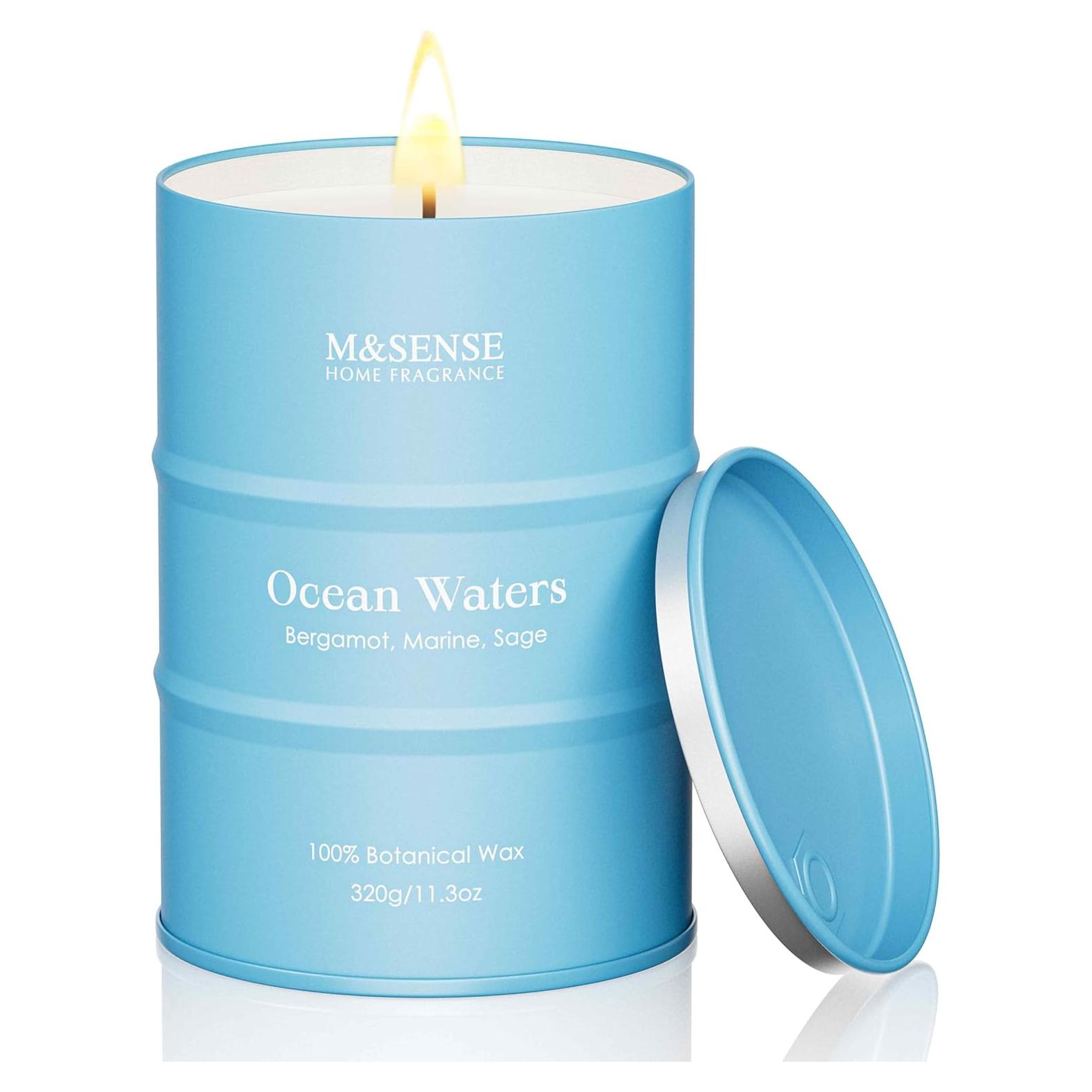 Vela Aromática M&SENSE Sal Marina y Vainilla 320g