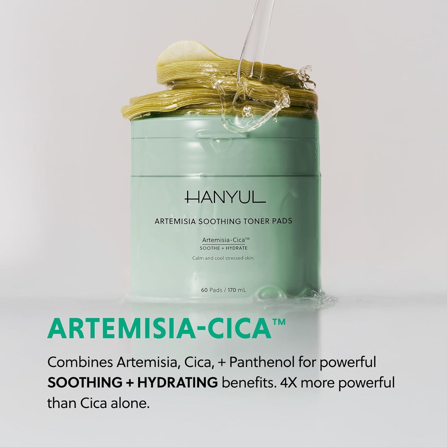 HANYUL Almohadillas Calmantes de Artemisia y Cica 60 Unidades