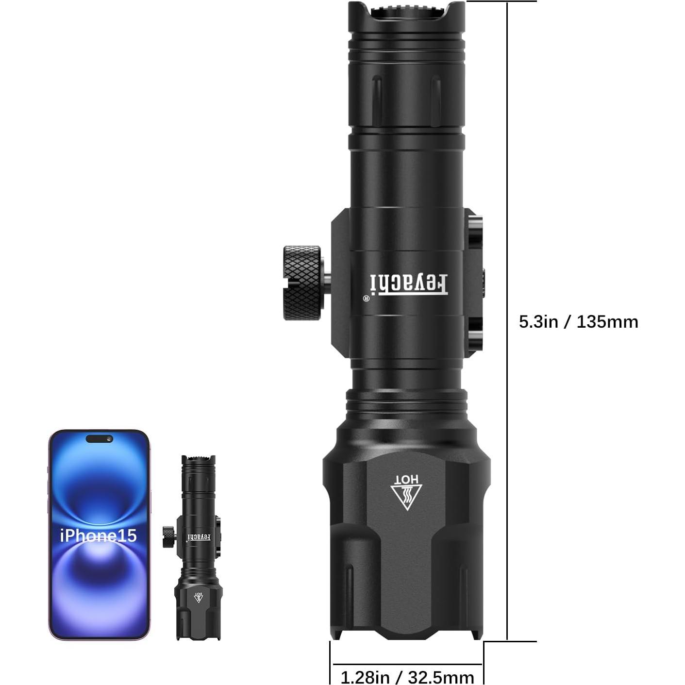 Linterna Táctica Feyachi WL25 1200 Lúmenes LED Picatinny
