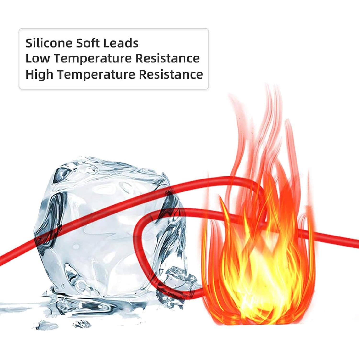 Kit de Cables de Prueba para Multímetro Goupchn 1.5m Silicona