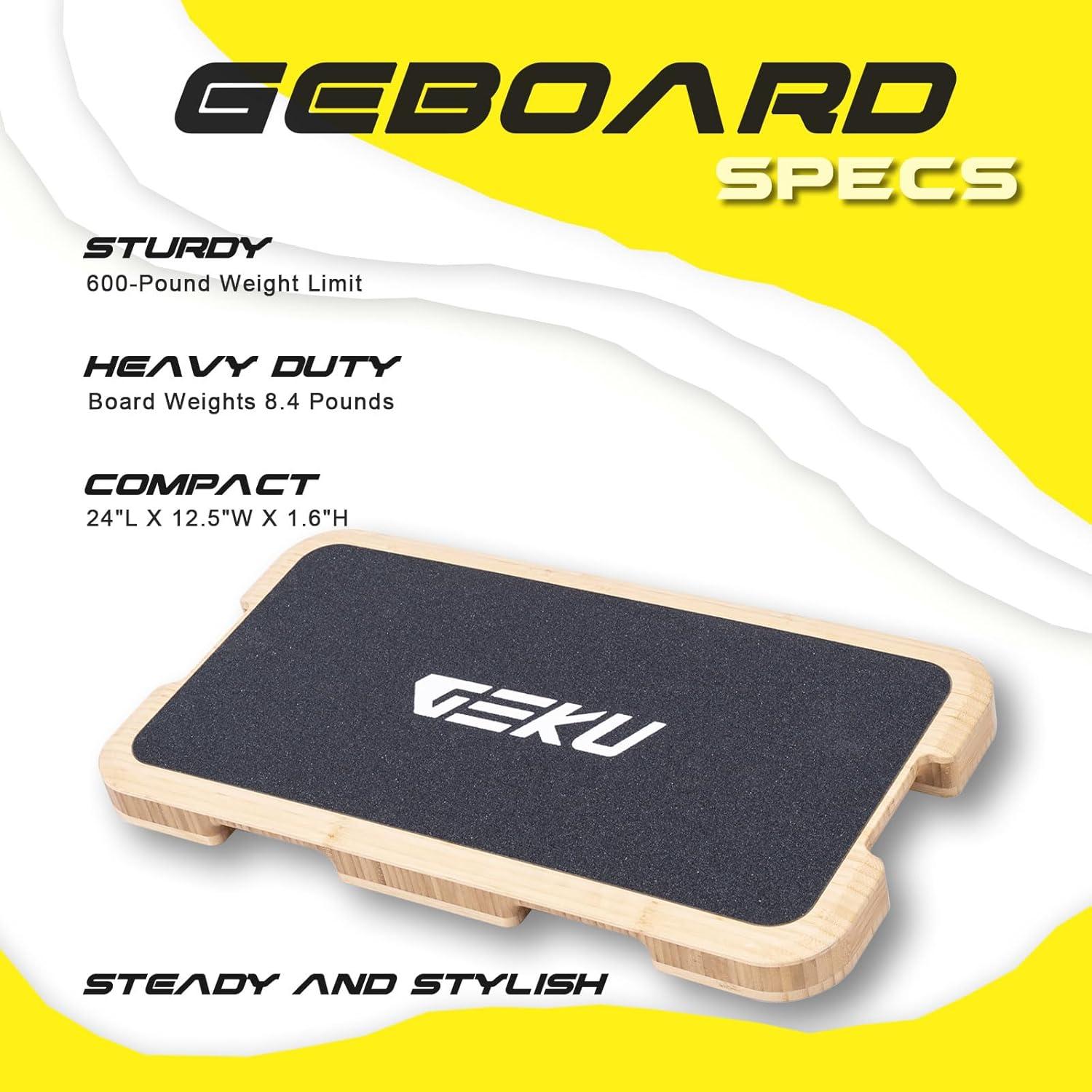 Plataforma de Ejercicio GEKU FIT de Madera Antideslizante 60x32cm