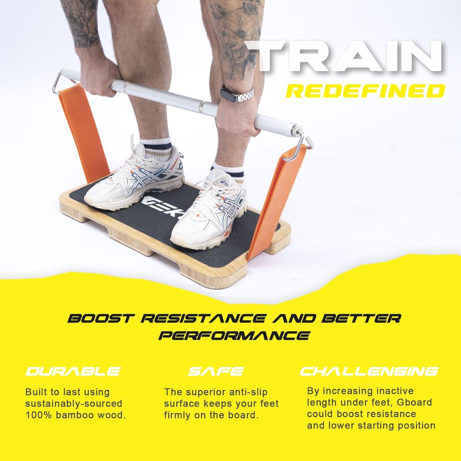 Plataforma de Ejercicio GEKU FIT de Madera Antideslizante 60x32cm