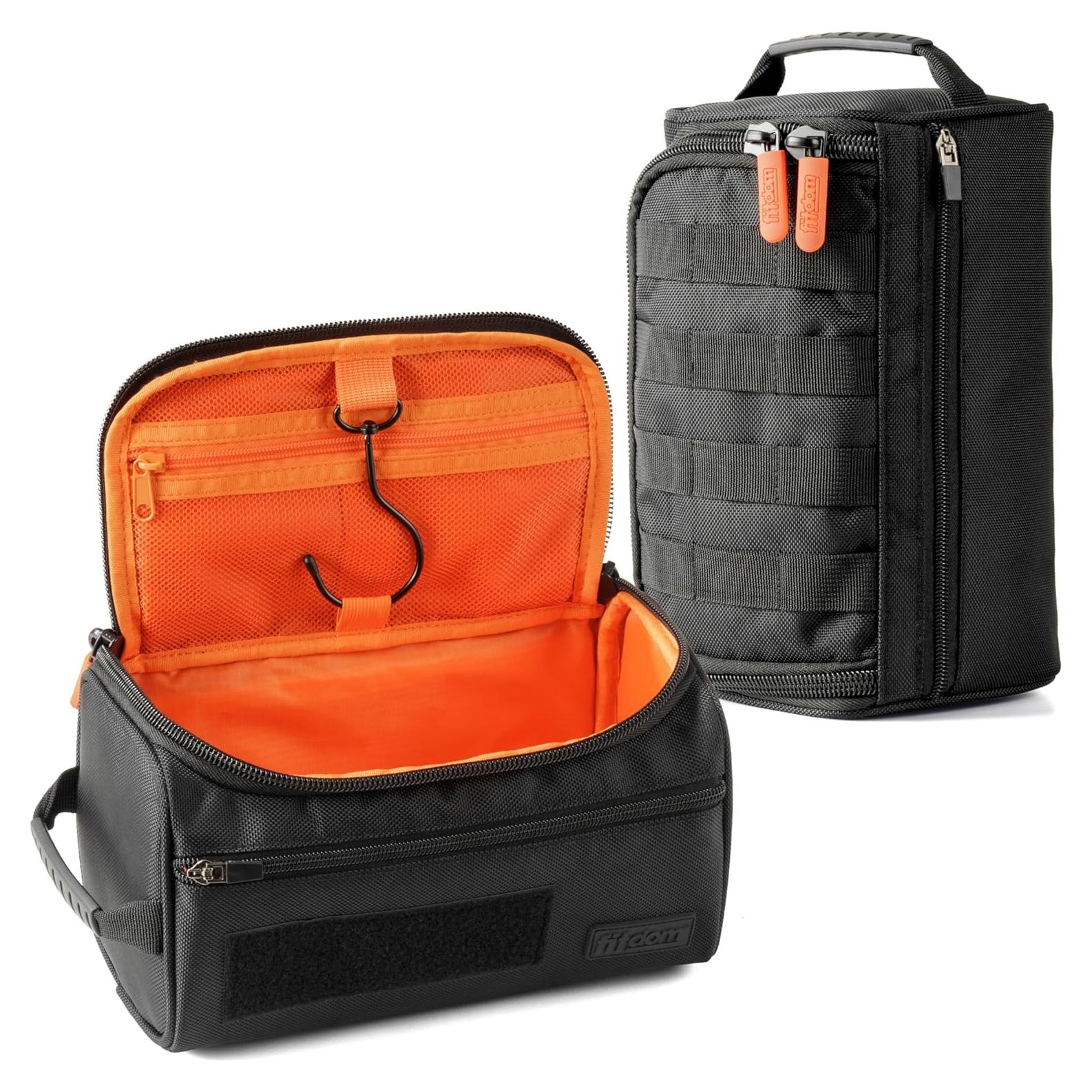 Bolsa de Aseo Colgante Fitdom DK-3 Negra para Viajes