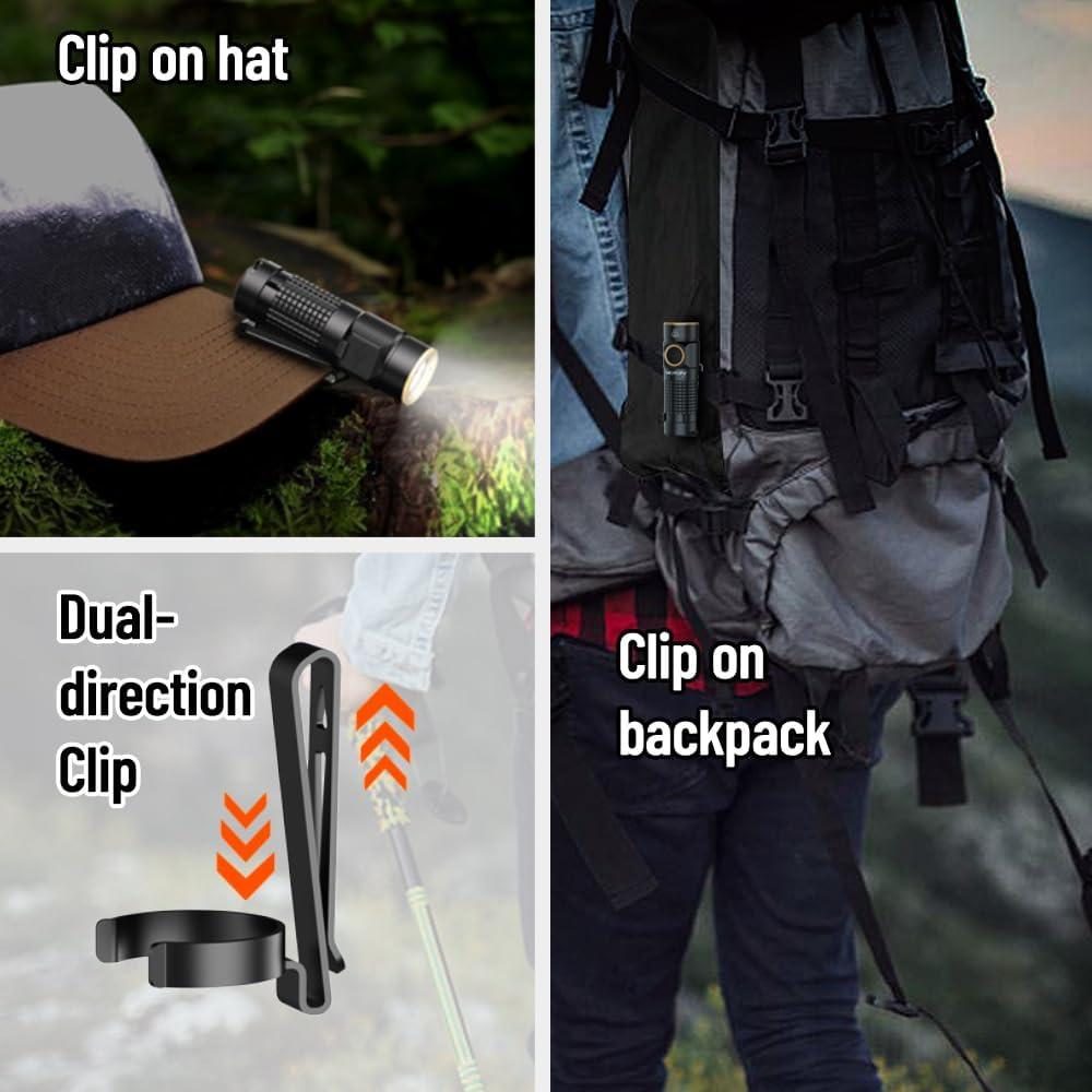 Linterna EDC Recargable NICRON C1 1200 Lúmenes Compacta