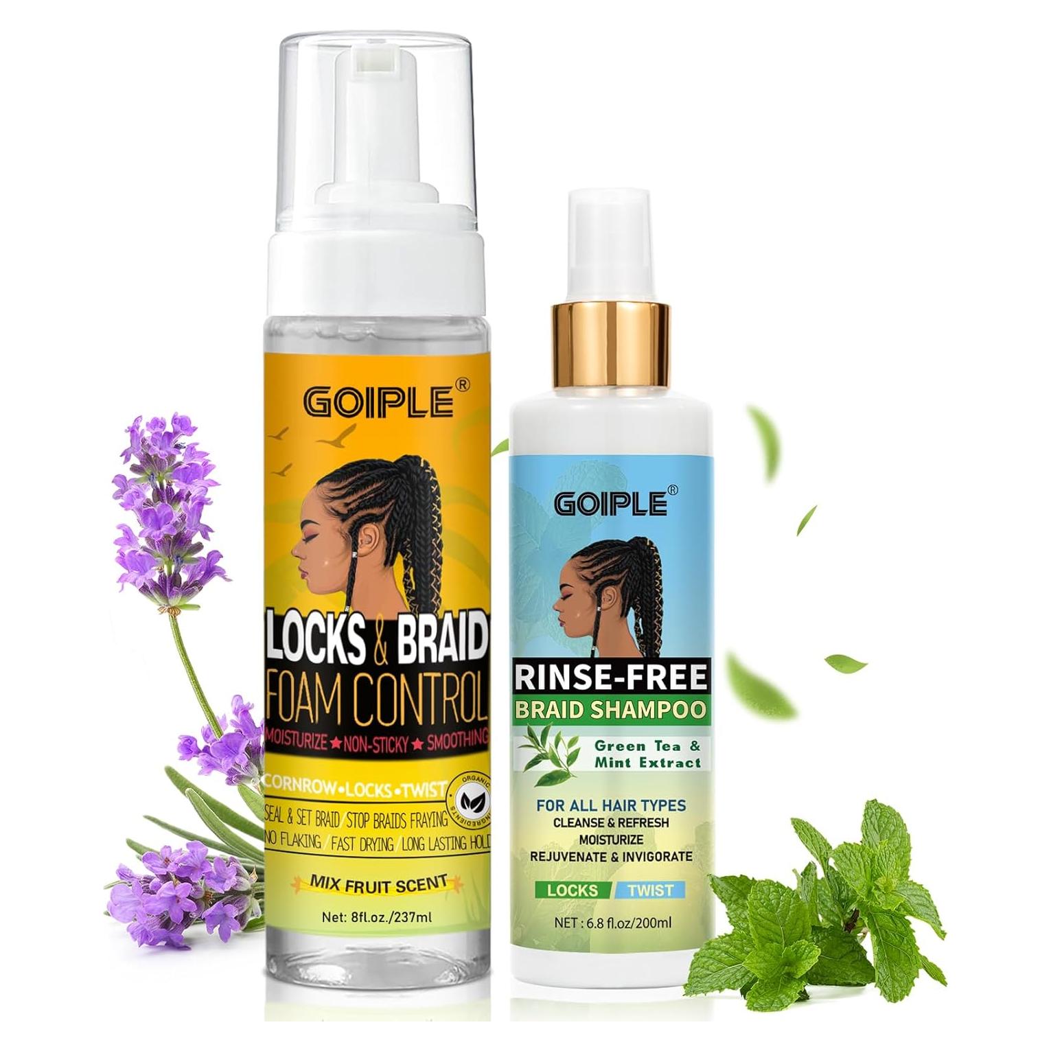 Mousse y Champú Sin Agua para Trenzas Goiple - 2 Piezas