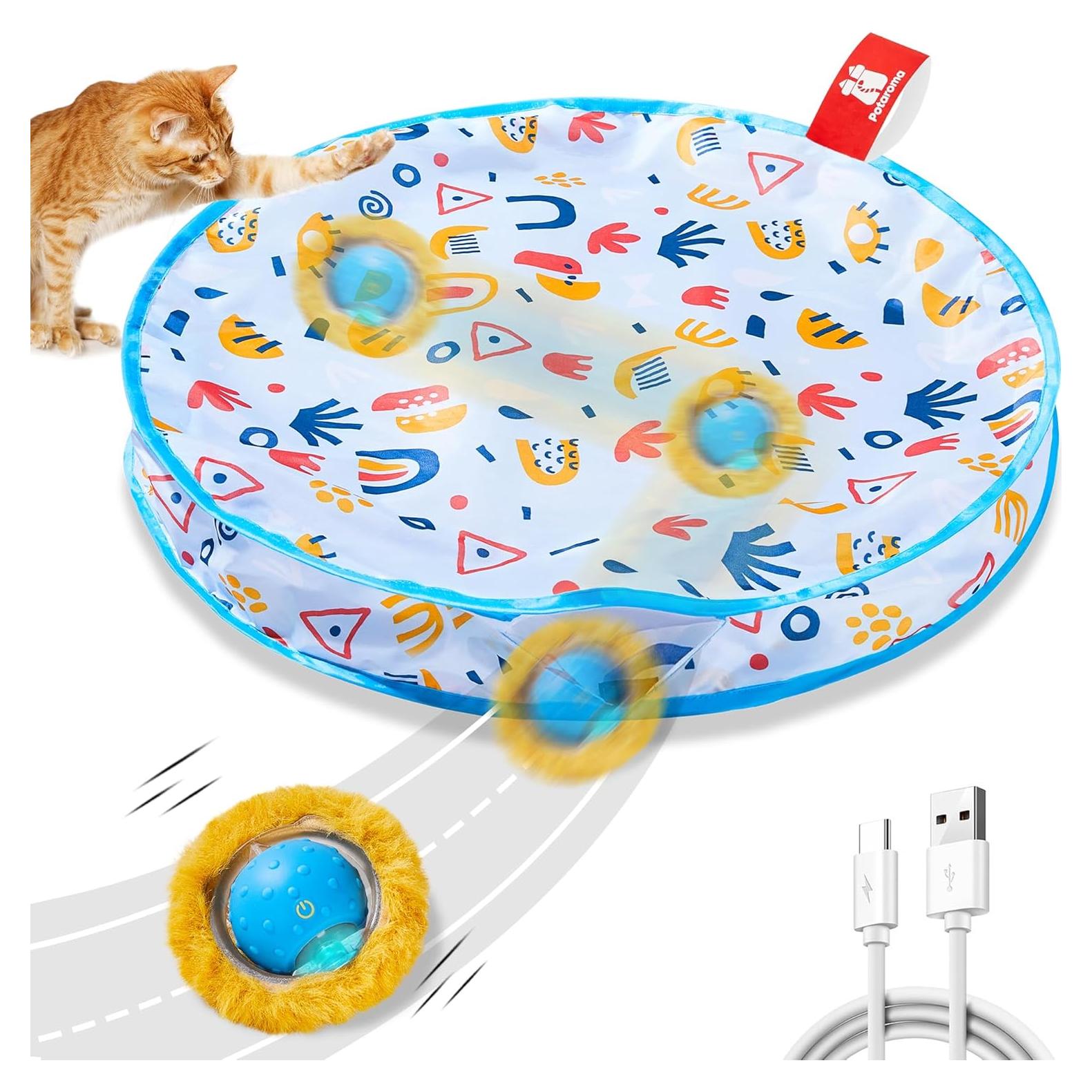 Juguete Interactivo para Gatos Potaroma, Alfombrilla 71 cm