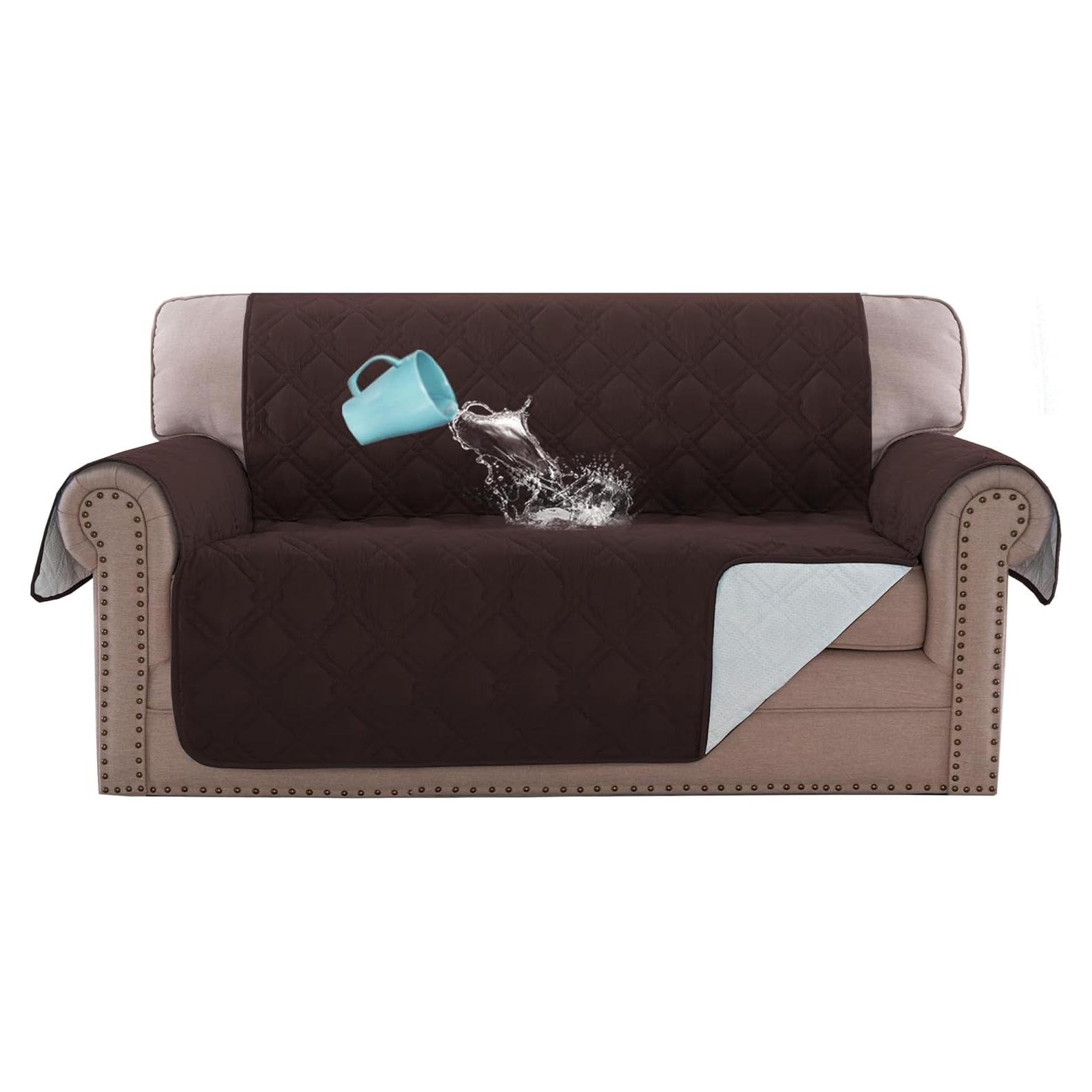 Fundas para Loveseat H.VERSAILTEX 100% Impermeable Marrón