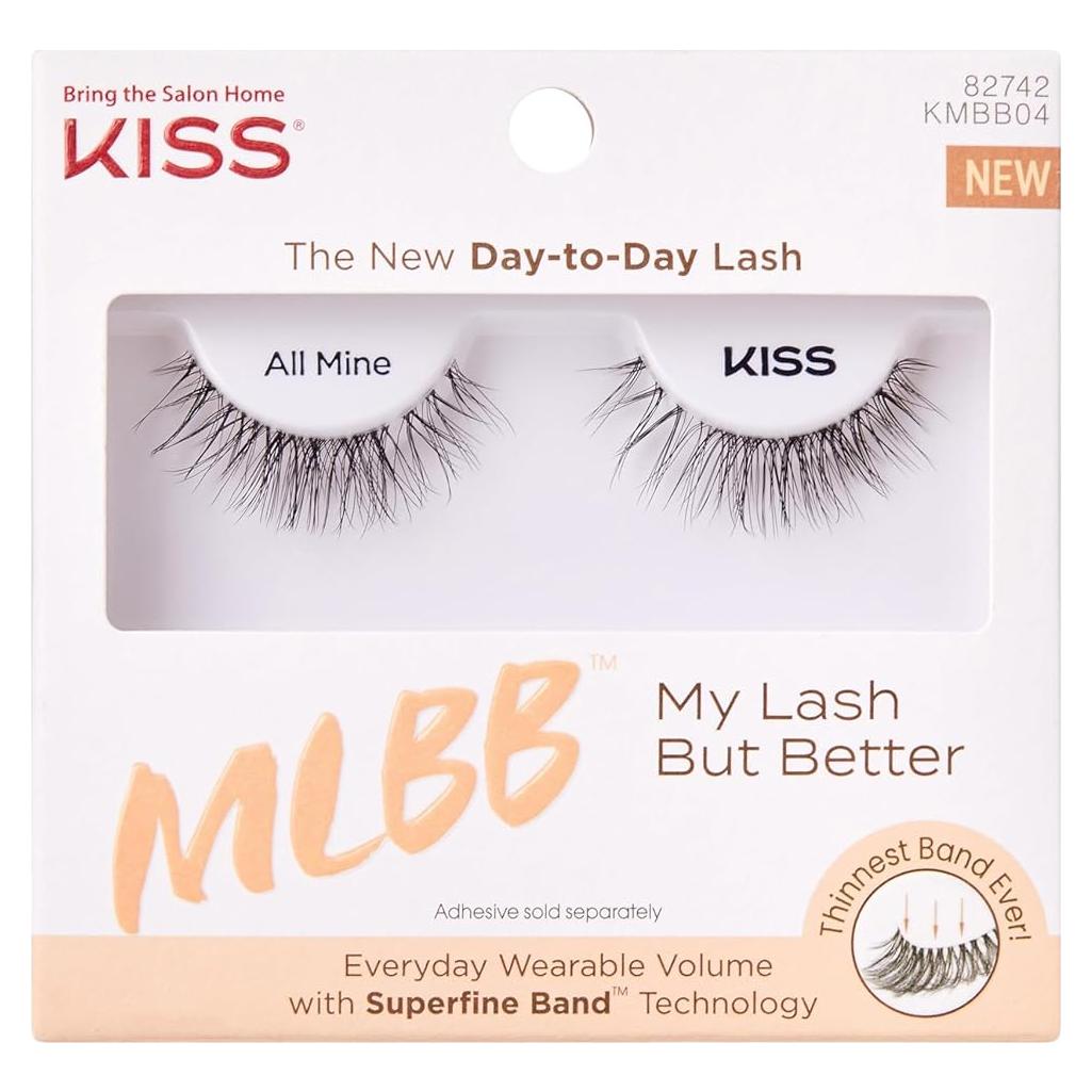 Pestañas Postizas KISS 'Todas Mías' 10 mm Reutilizables