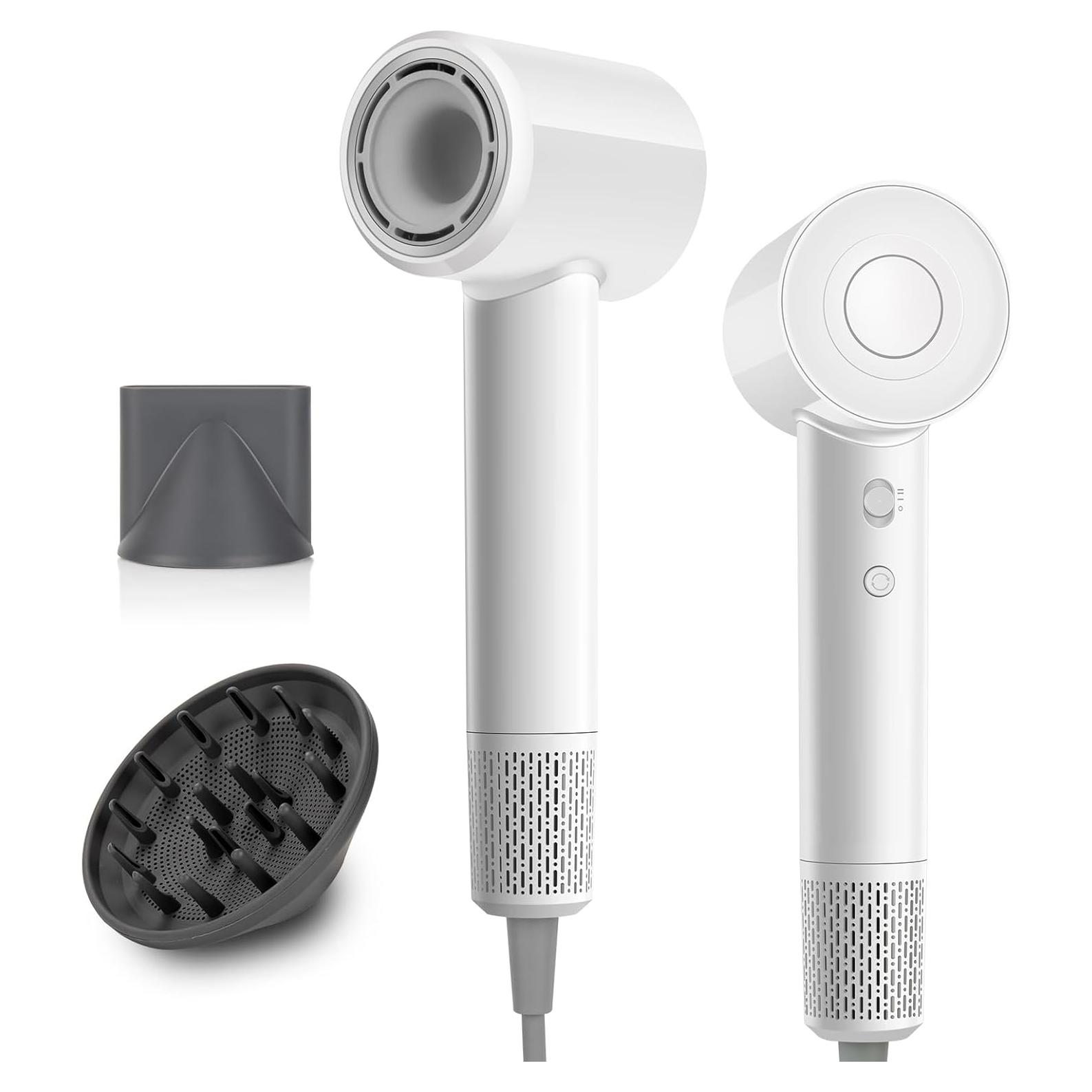 Secador de Pelo Iónico Homdigrk JV01 112,000 RPM 1.13kg Blanco