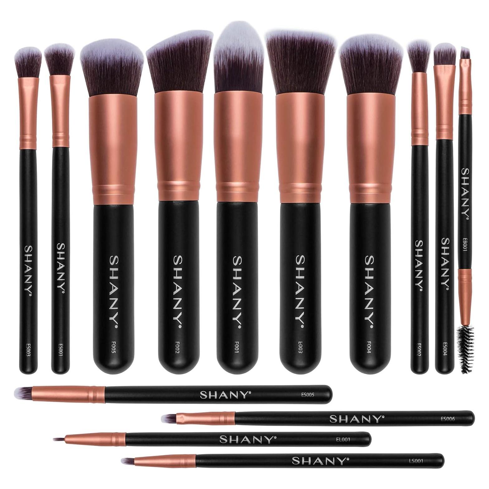 Set de Pinceles de Maquillaje SHANY Oro Rosado 14 Piezas