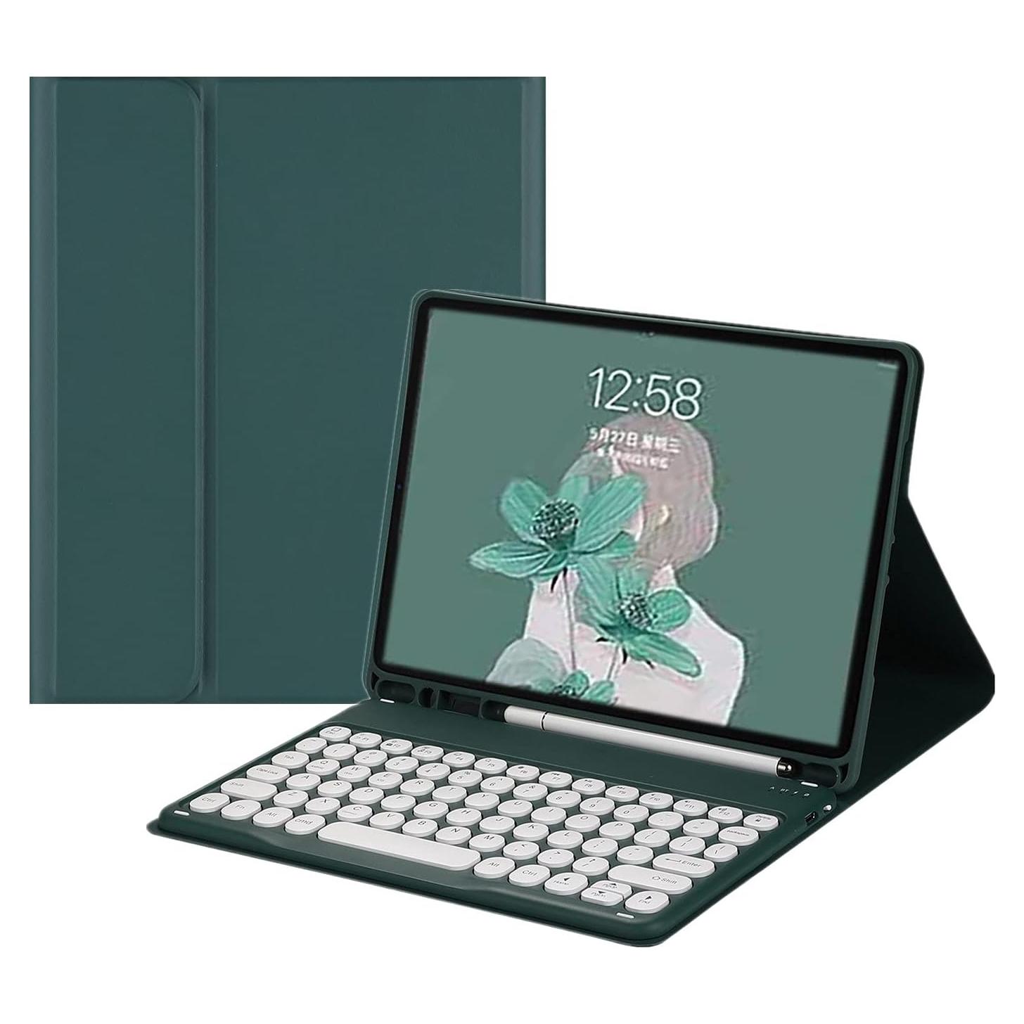 Funda Teclado Inalámbrico HENGHUI para iPad Pro 11" Verde