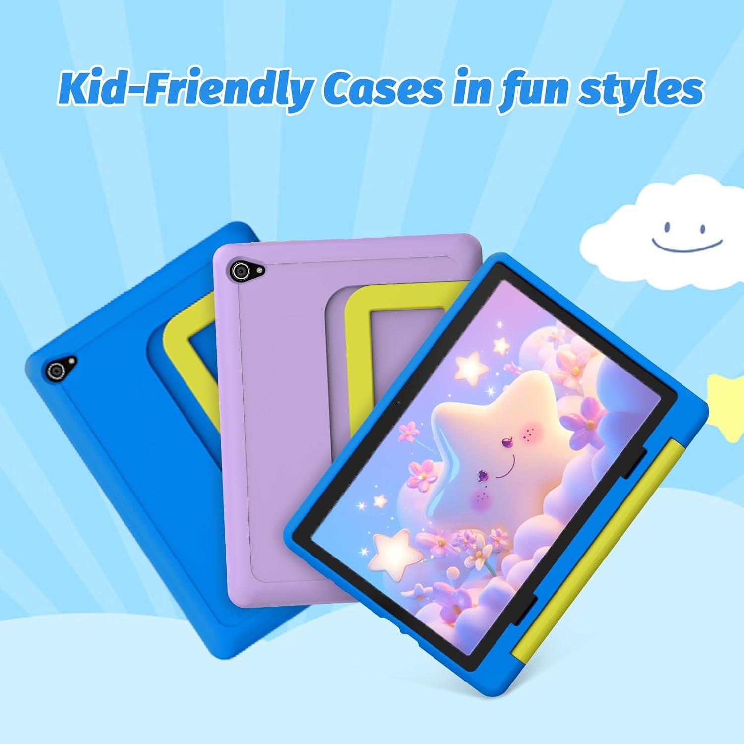 Tableta URAO 10" Android 14 para Niños 64GB con Funda