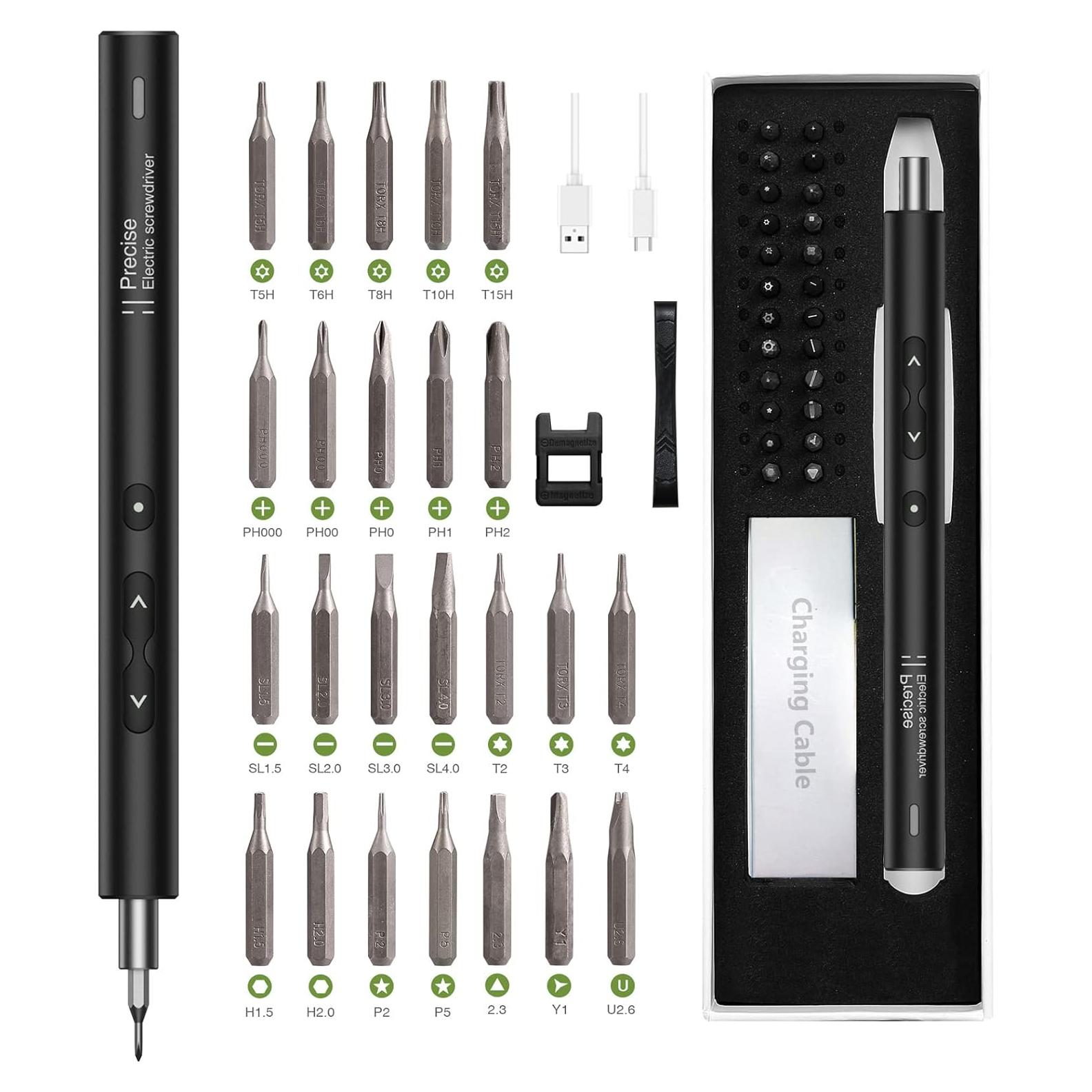 Destornillador Eléctrico de Precisión KeeKit 28 en 1 Recargable