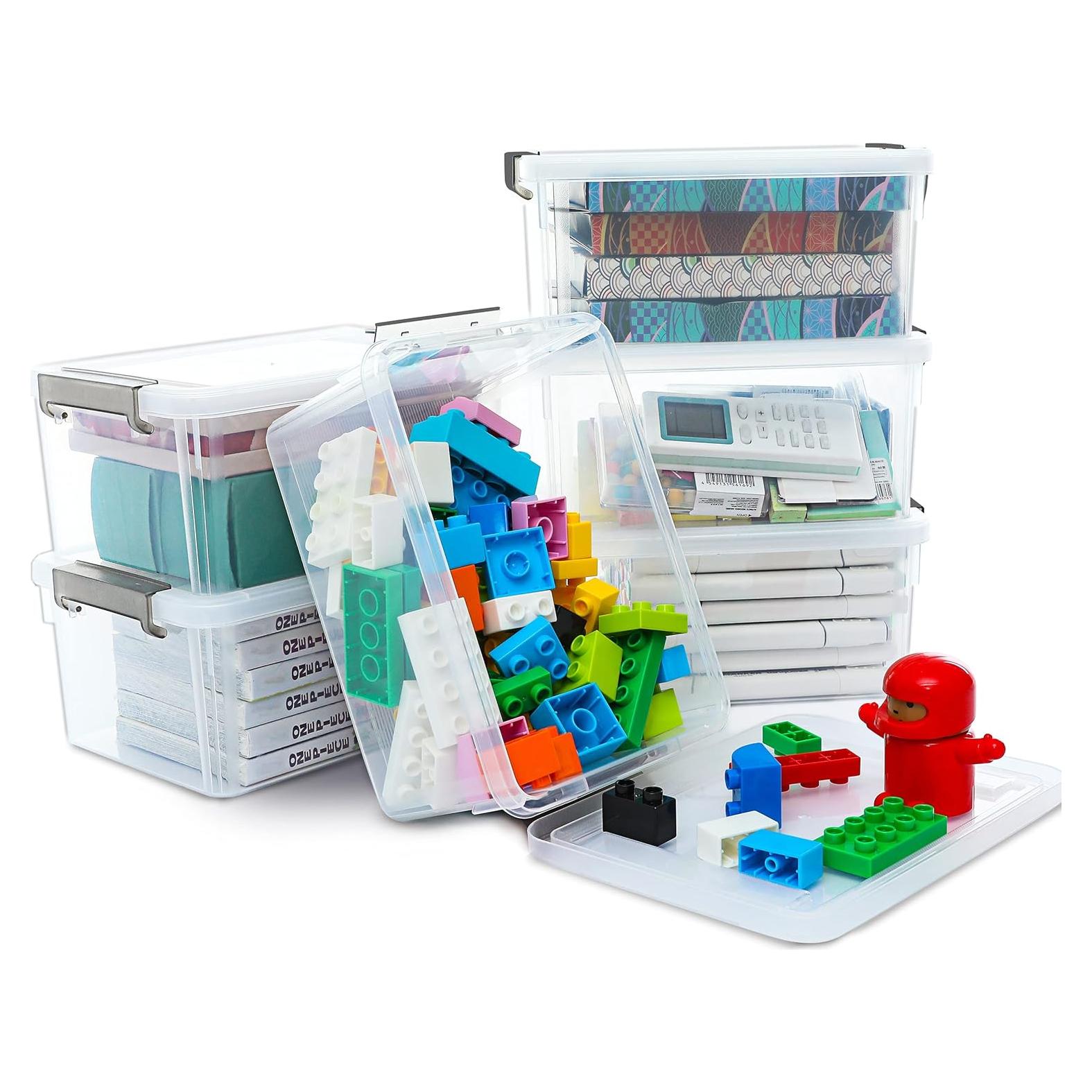 Cajas de Almacenamiento Apilables Citylife 6 Paquetes 3.2L