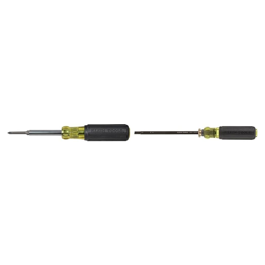 Paquete de destornillador Klein Tools 6 en 1 y ajustable 10-20 cm