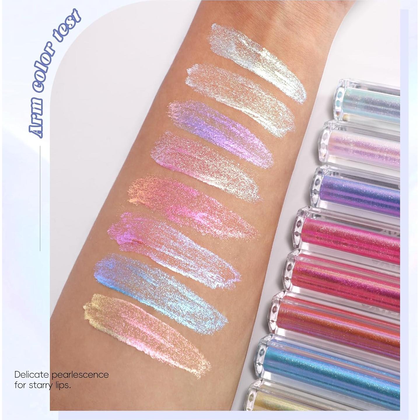 Brillo de Labios Holográfico Camaleón Azul 25g - Larga Duración