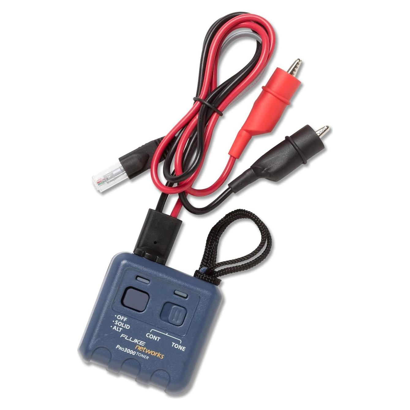 Generador de tono Fluke Networks Pro3000 RJ11 y clips