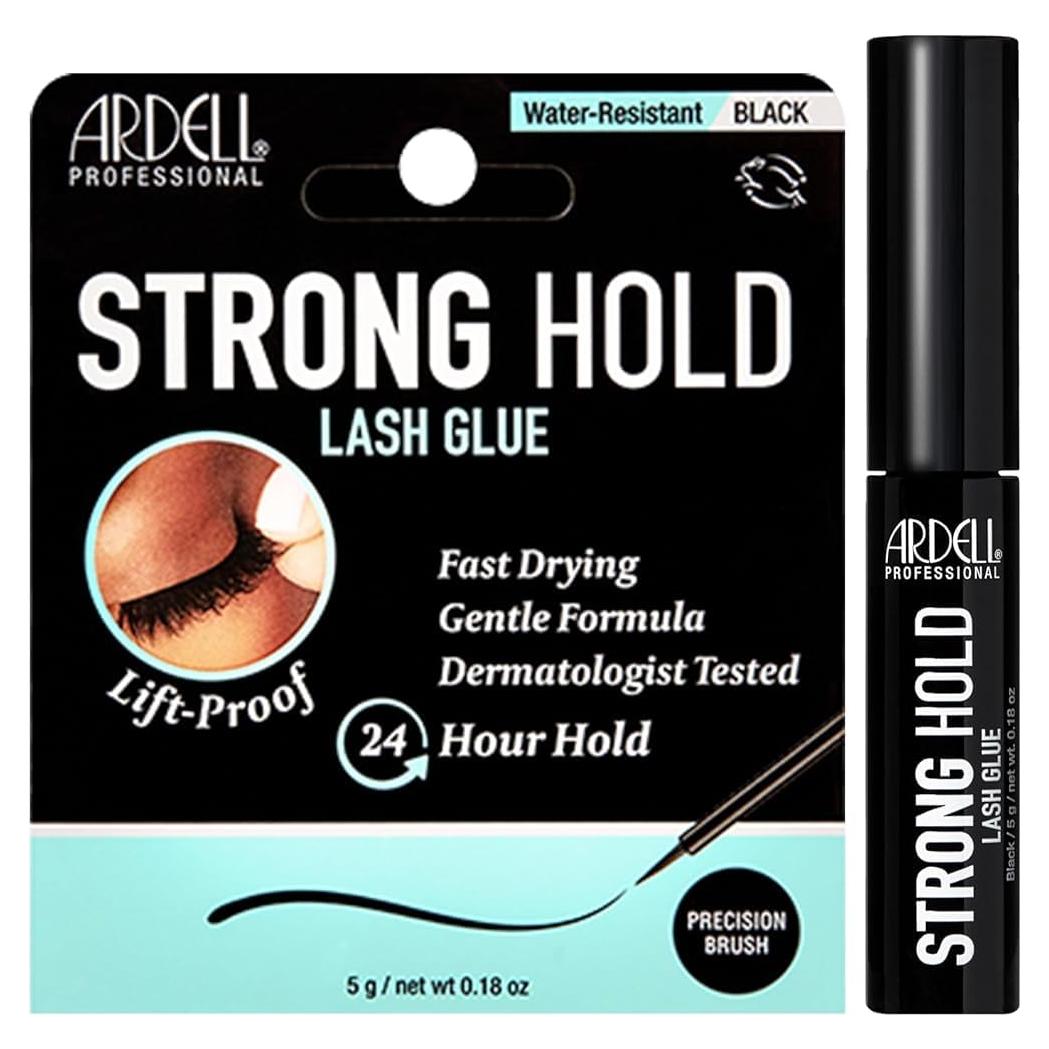 Pegamento para Pestañas Ardell Strong Hold Negro 5g - Adhesivo Resistente al Agua