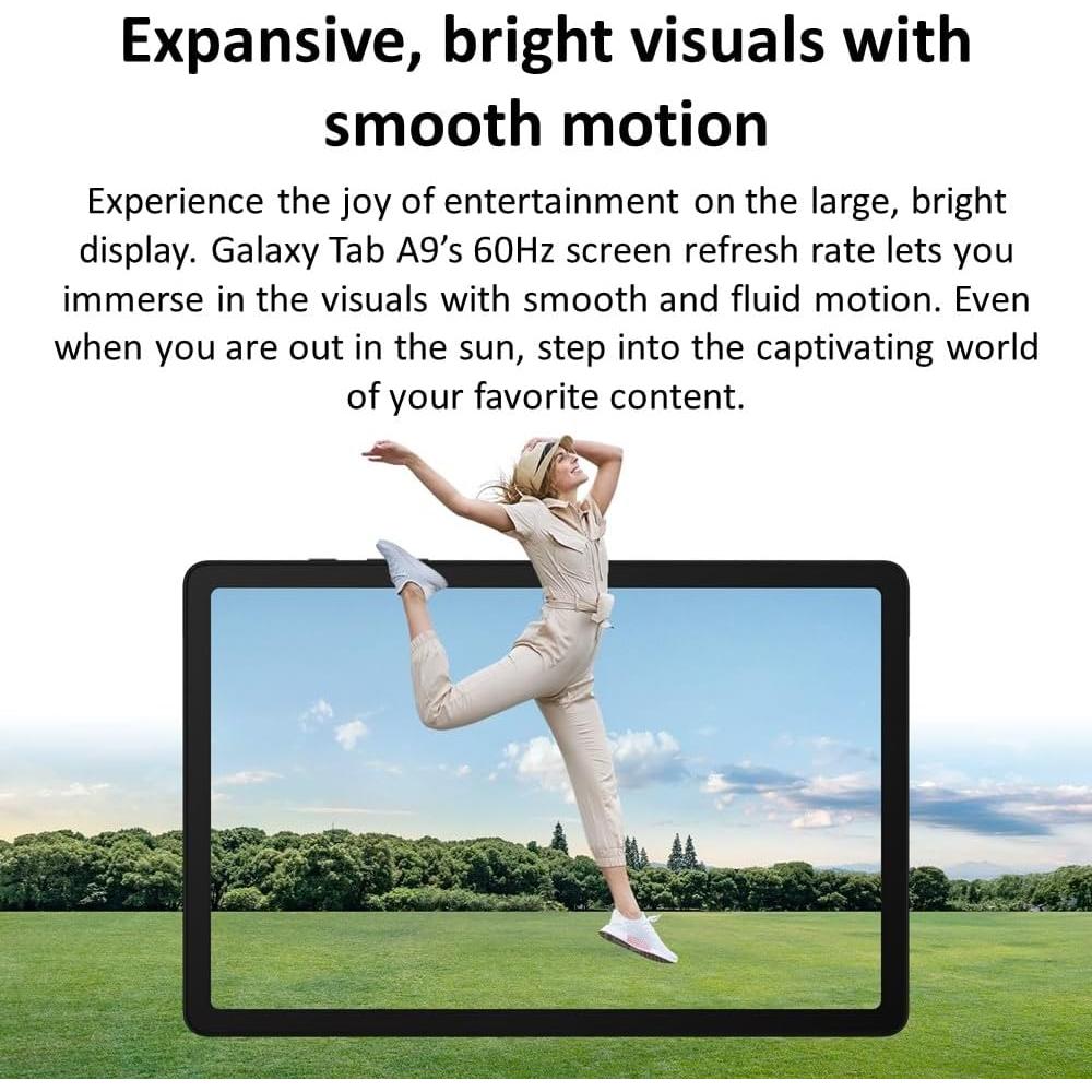 SAMSUNG Galaxy Tab A9 4G LTE 64GB 4GB RAM Pantalla 8.7"