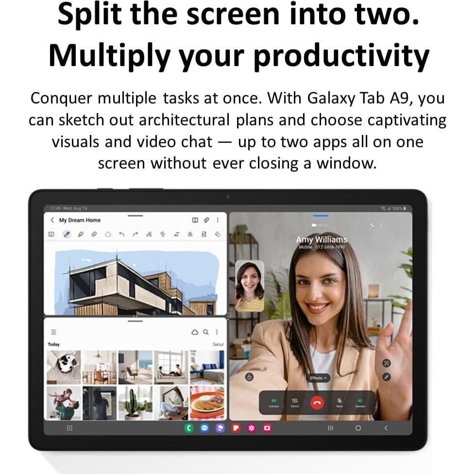 SAMSUNG Galaxy Tab A9 4G LTE 64GB 4GB RAM Pantalla 8.7"