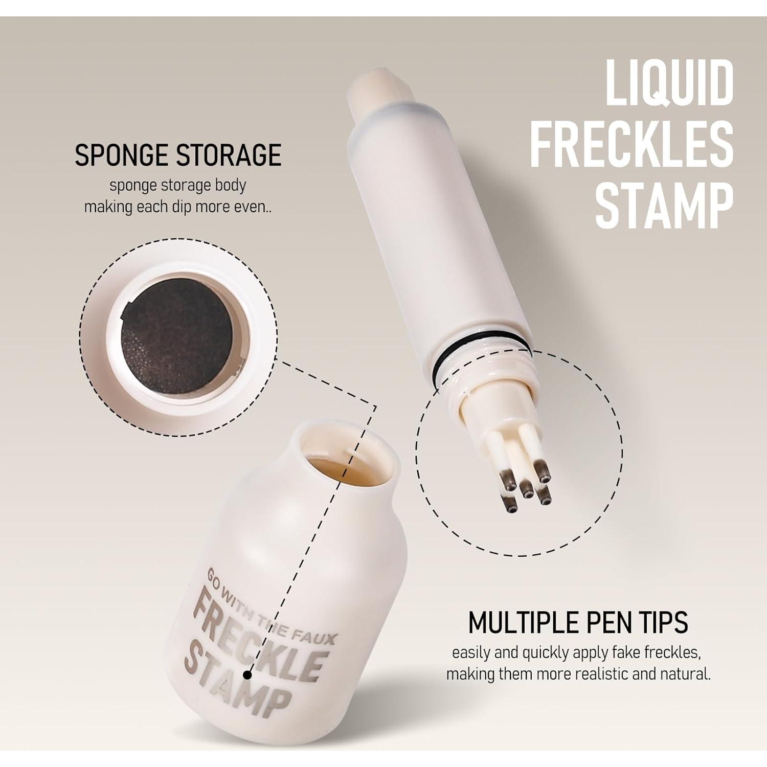 Bolígrafo Sello de Pecas Falsas FREEORR - Impermeable, Secado Rápido