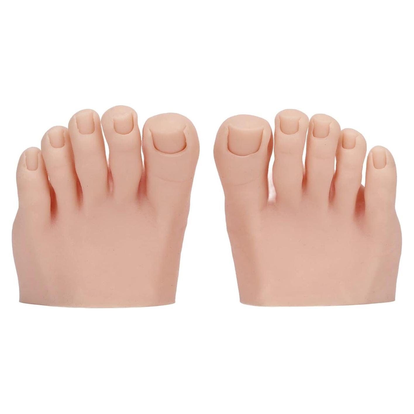 Modelo de Pie Falso de Silicona YUYTE para Pedicura 1 Par