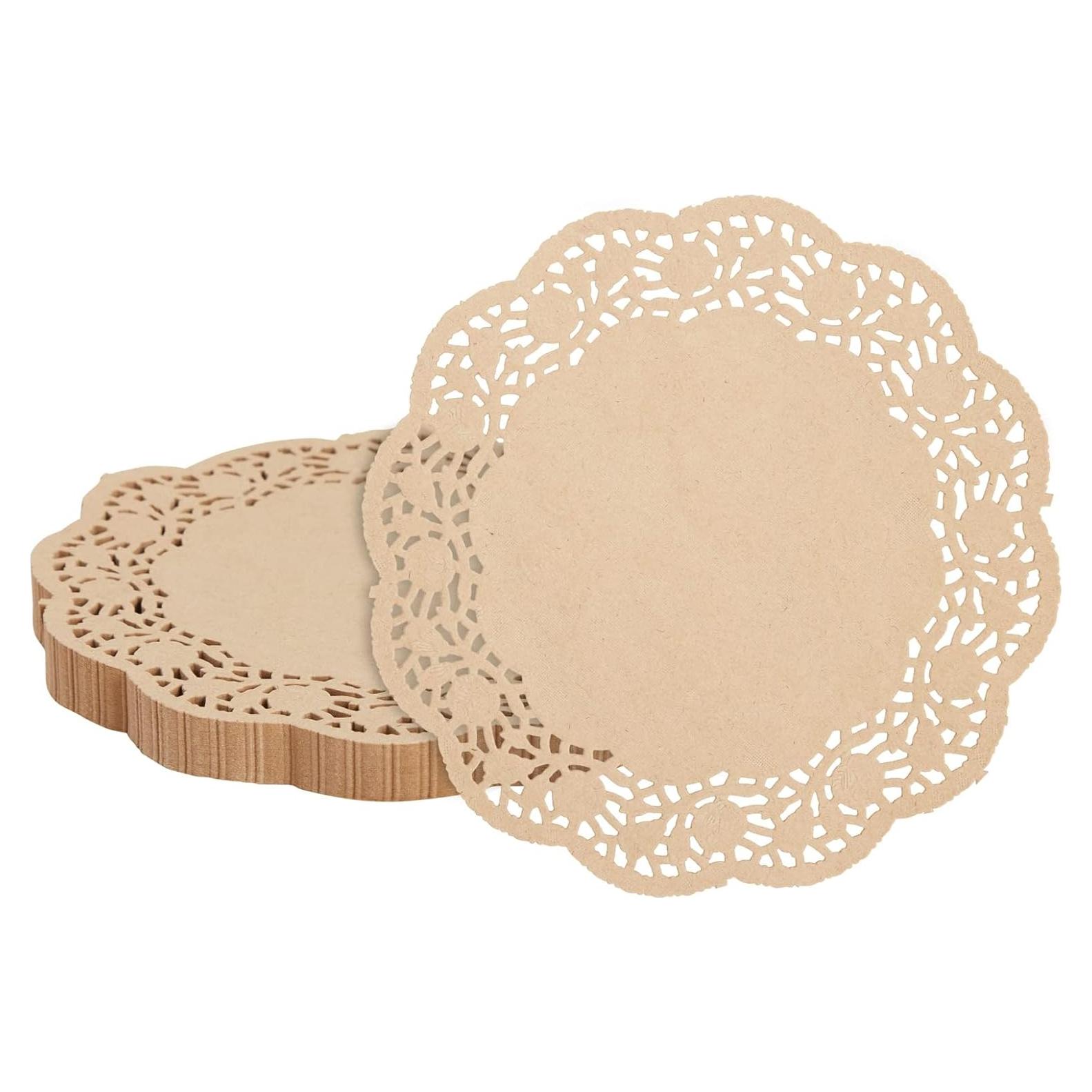 Doilies de Papel Kraft Juvale 9" Redondos - 250 Piezas
