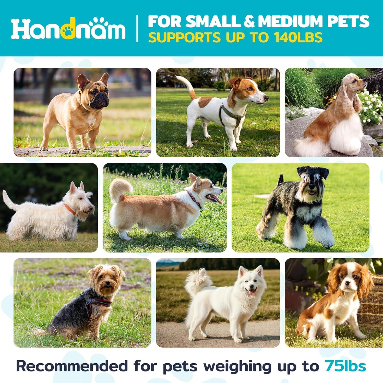 Bañera Elevada Plegable para Perros Handnam 91.4x53.3cm