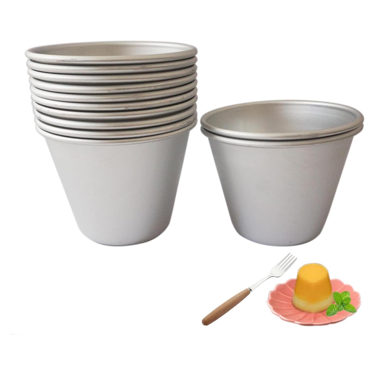 Juego de 12 Moldes para Pudding Proshopping 7.4cm Aluminio