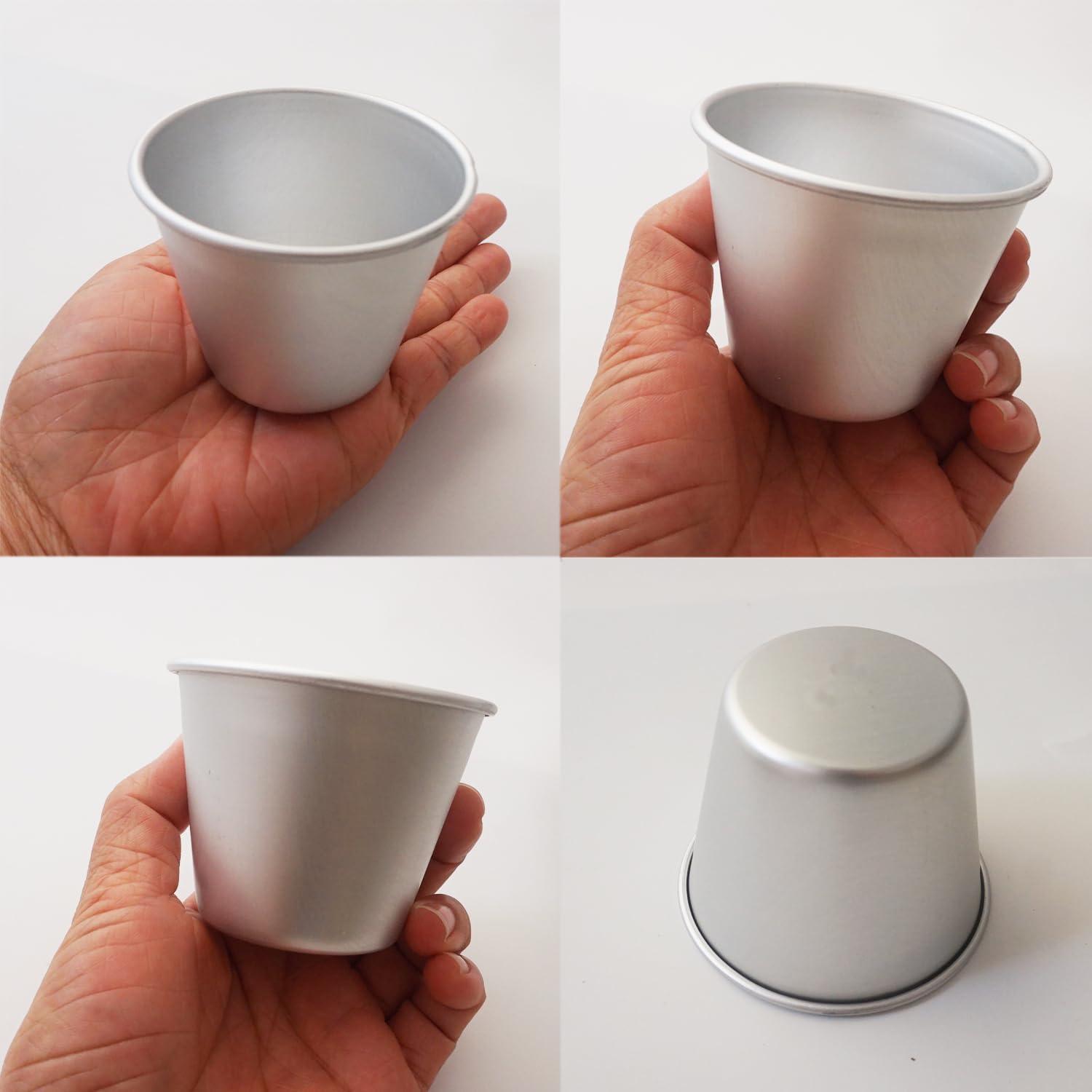 Juego de 12 Moldes para Pudding Proshopping 7.4cm Aluminio