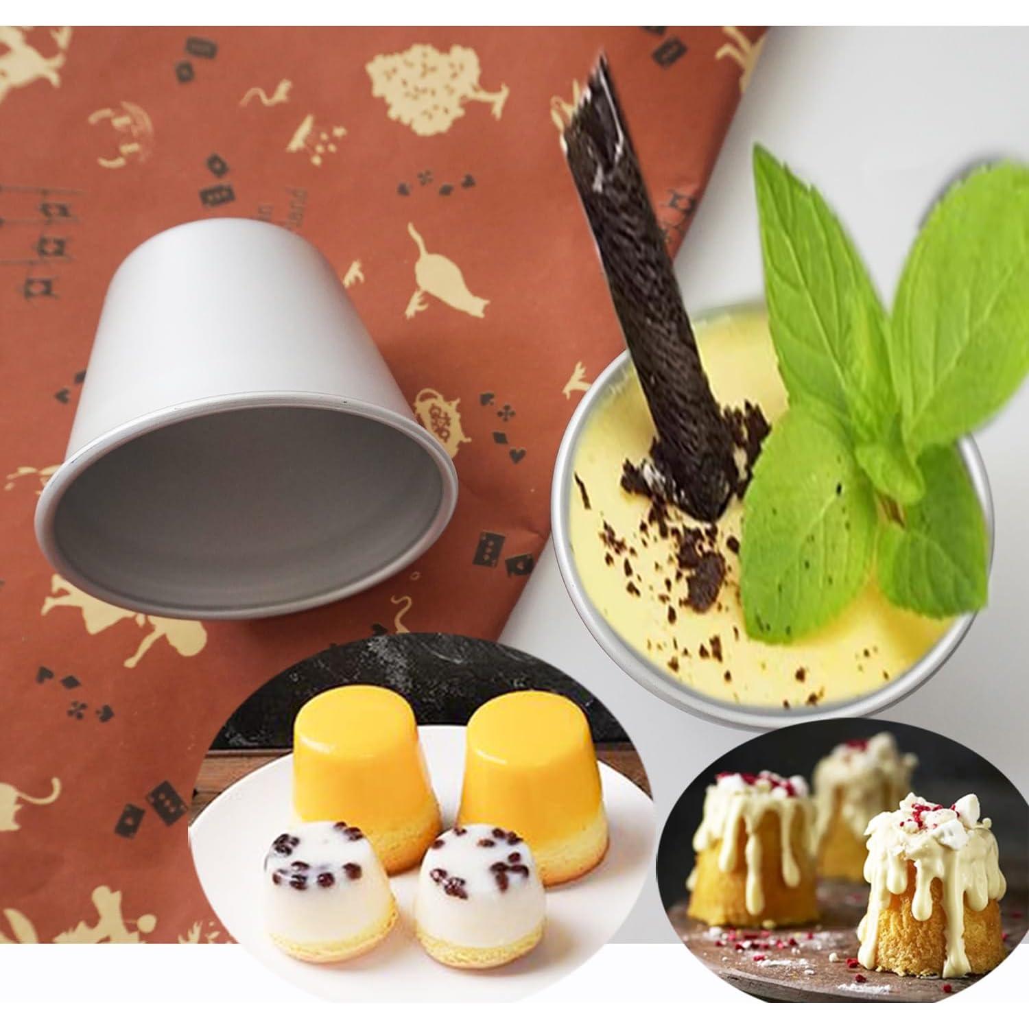 Juego de 12 Moldes para Pudding Proshopping 7.4cm Aluminio