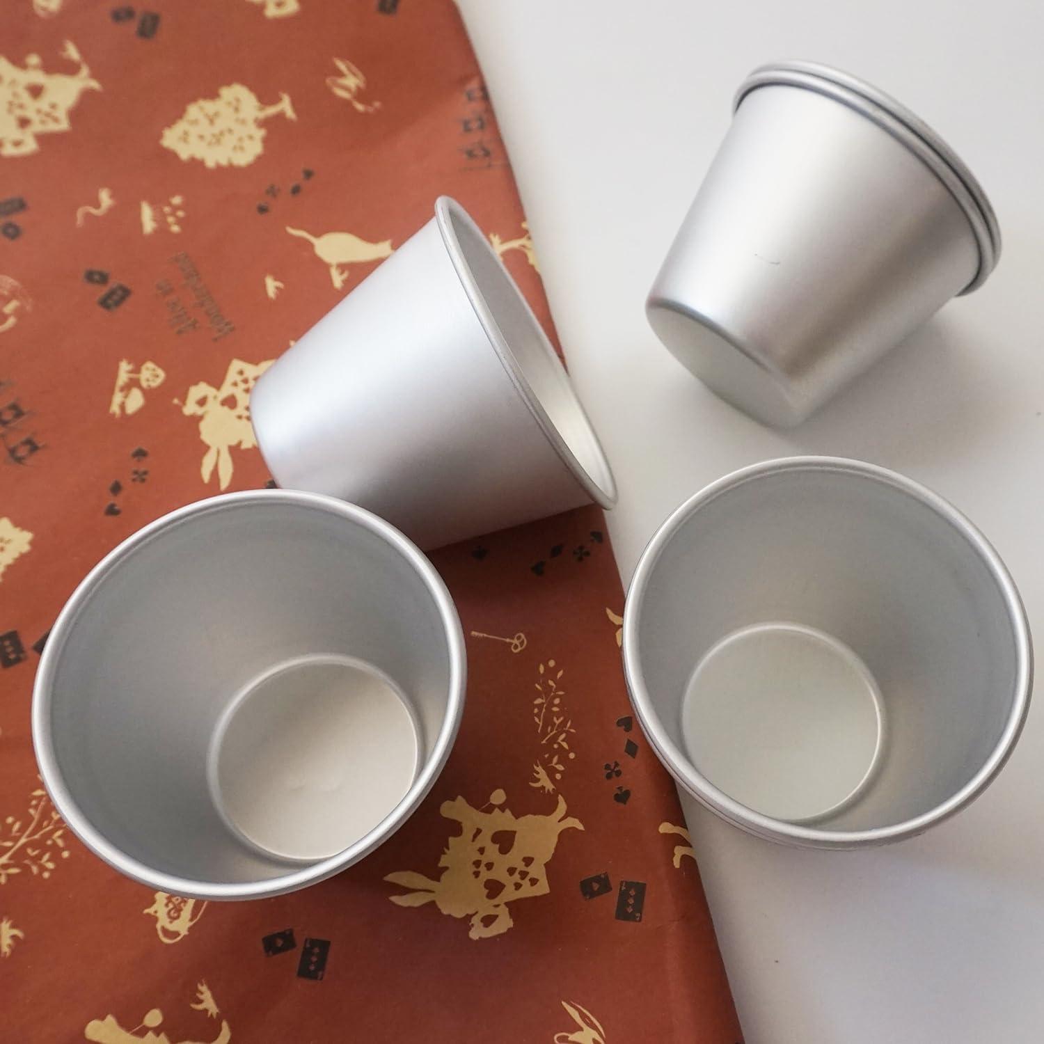 Juego de 12 Moldes para Pudding Proshopping 7.4cm Aluminio