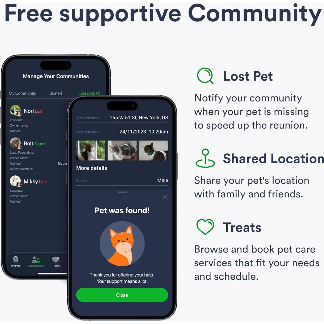 Rastreador GPS para Gatos Petloc8 - Impermeable, 4G, Ligero