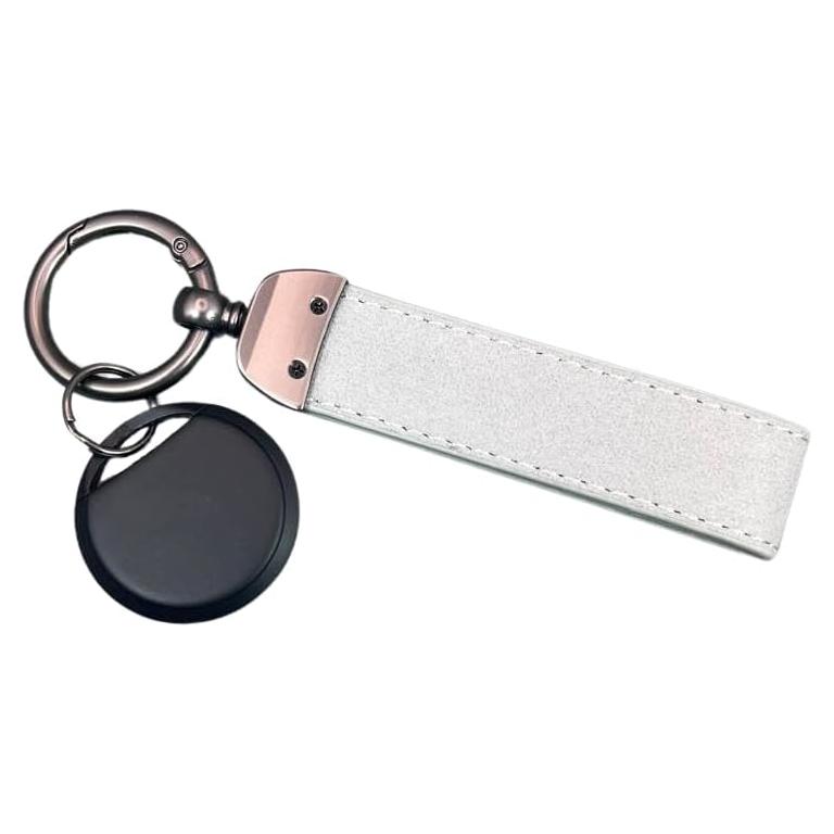 Rastreador GPS en Tiempo Real con Llavero de Cuero - Negro