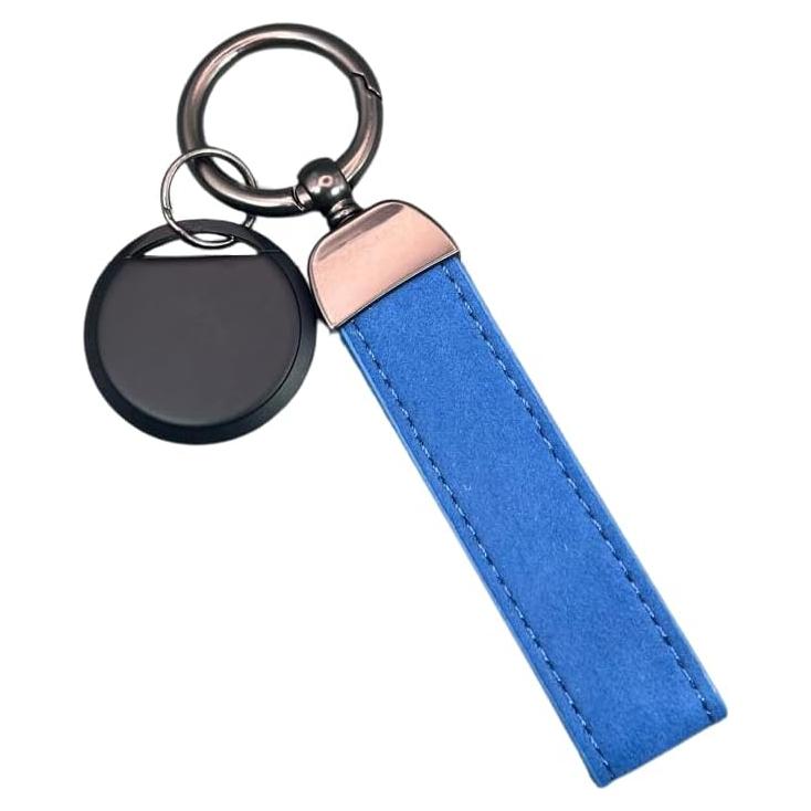 Rastreador GPS Compacto con Llavero de Cuero - Seguimiento en Tiempo Real