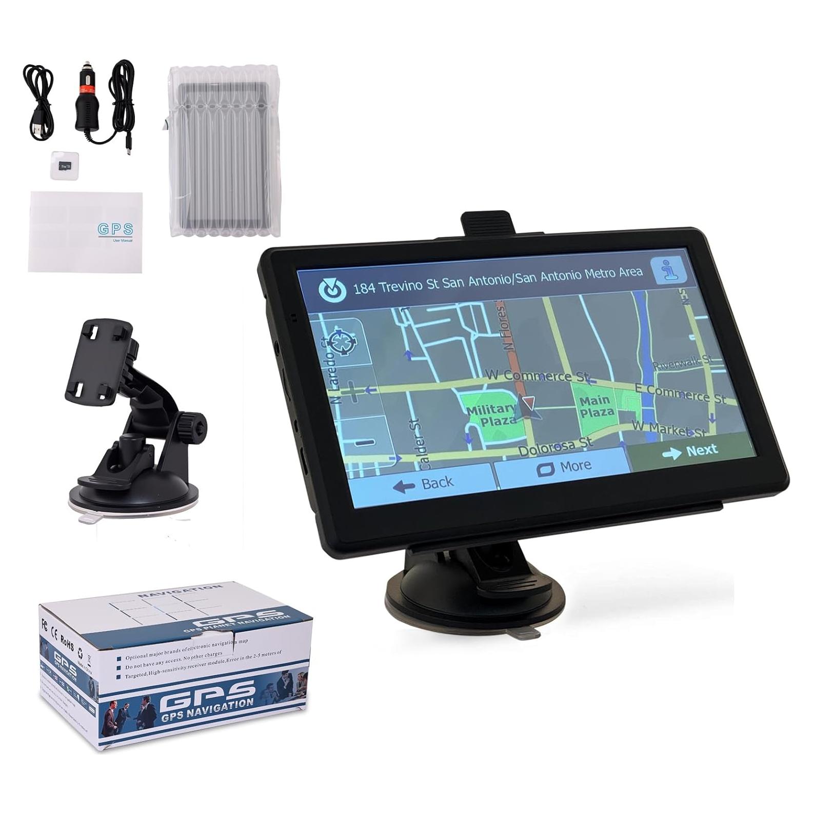 Navegador GPS para coche ZoLLa X7 7" HD con mapas 2025