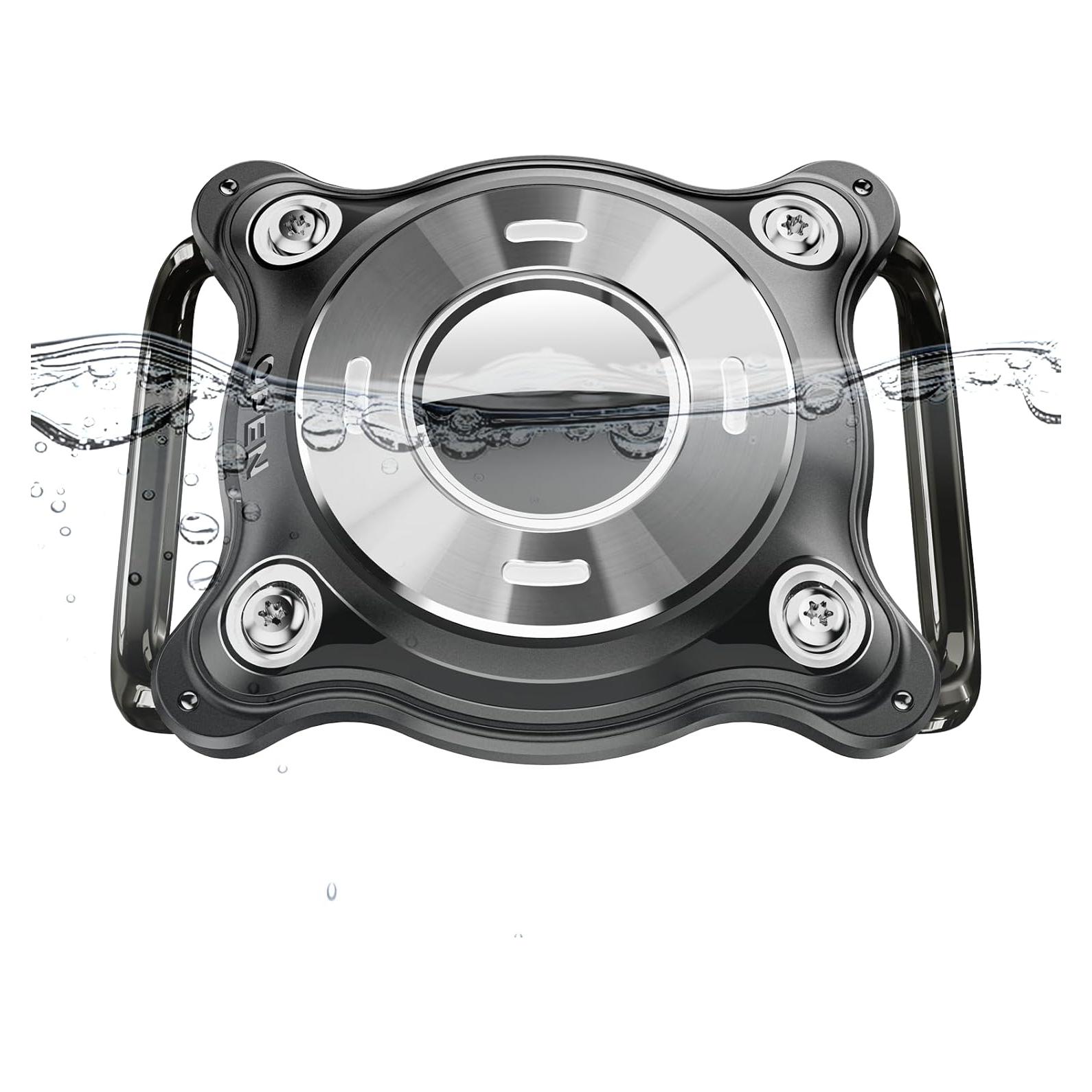 Soporte Protector OneTigris para Air Tag - Impermeable Negro