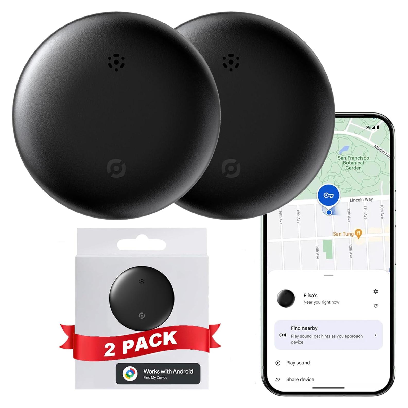 Rastreador Bluetooth PerfiPro para Android, 2 paquetes, IP67