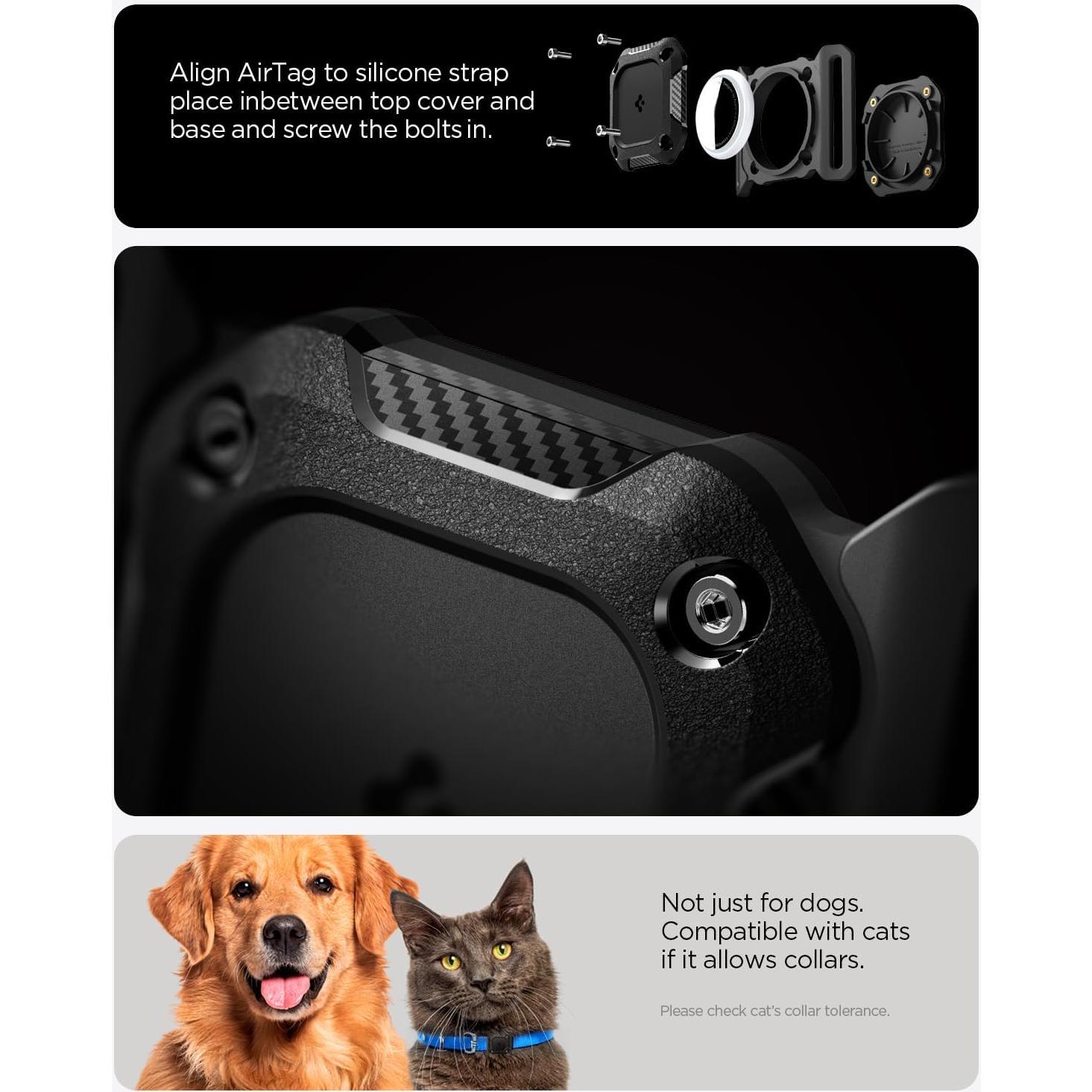 Funda Impermeable Spigen Tough Armor para AirTag - Negro