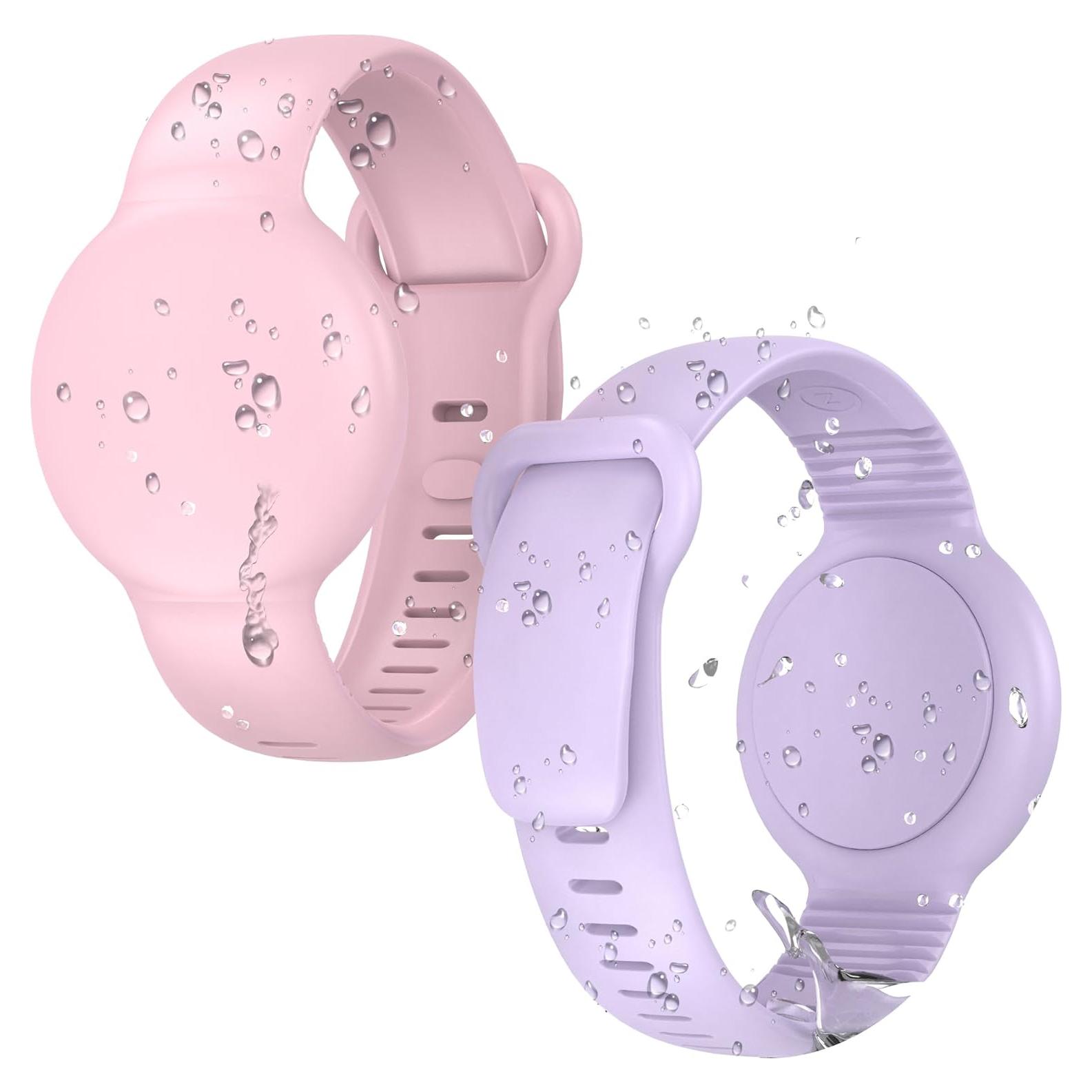 Pulsera para AirTag Niños - Silicona a Prueba de Agua 2 Pzs