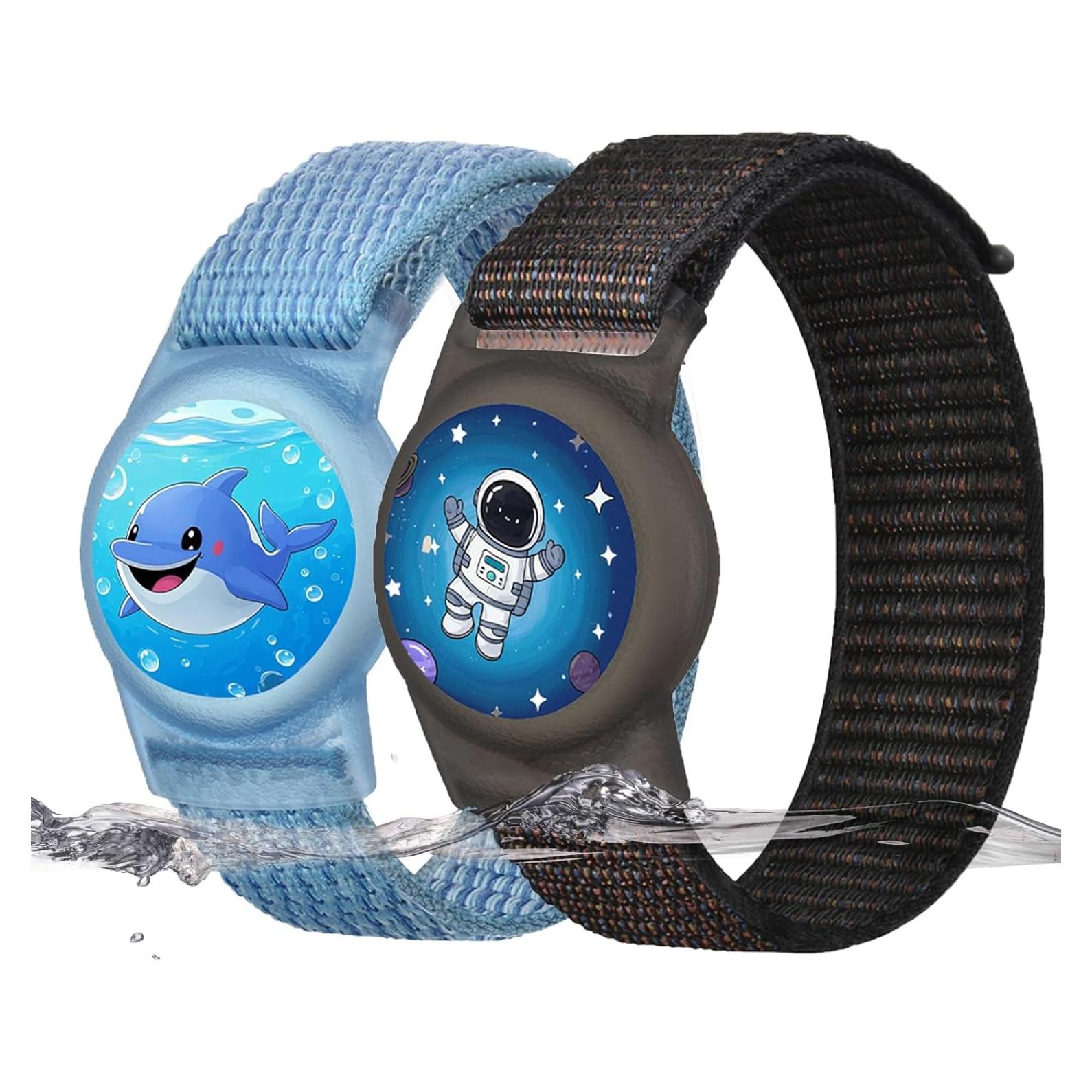 Pulsera de Nylon para AirTag Wagtune - 2 Unidades Niños